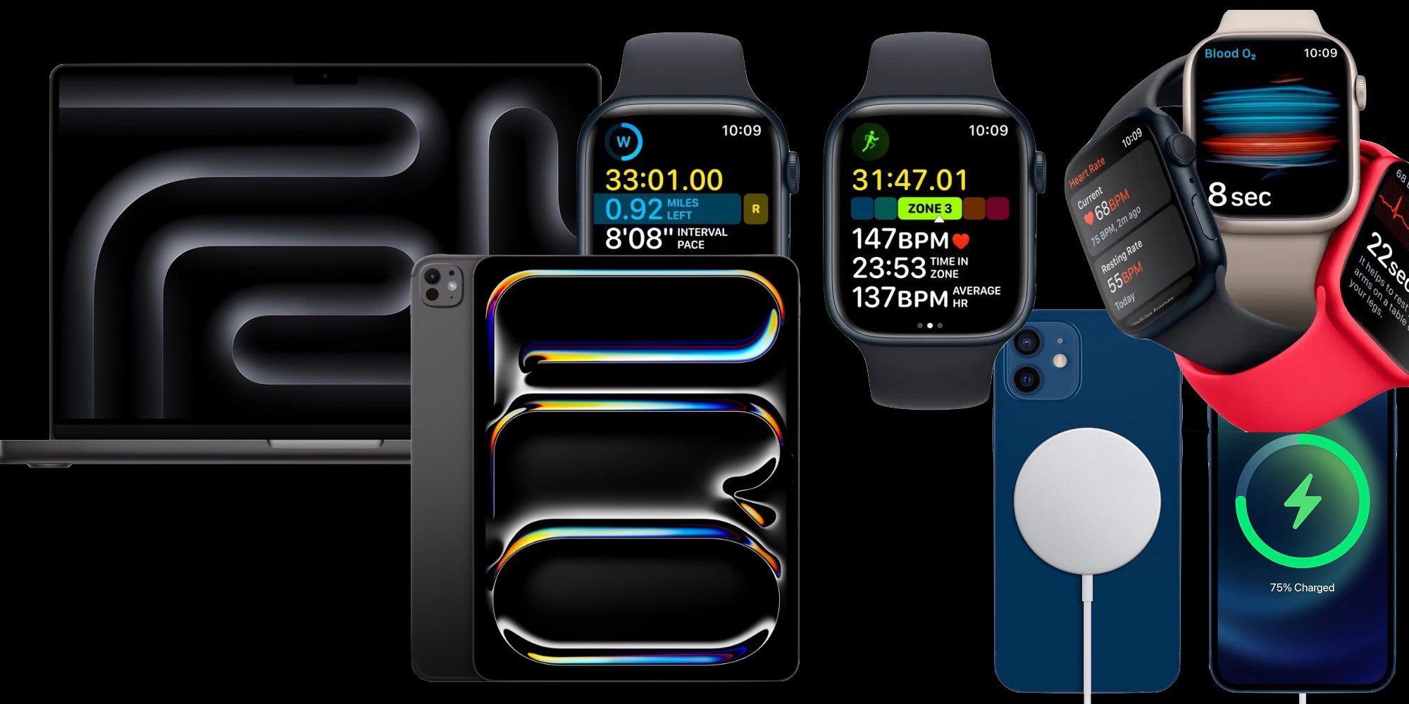 Скидки: Apple Watch Series 8 за 294 $, скидка 500 $ на MacBook, Apple Pencil за 69 $, зарядное устройство Apple MagSafe за 29 $ и многое другое
