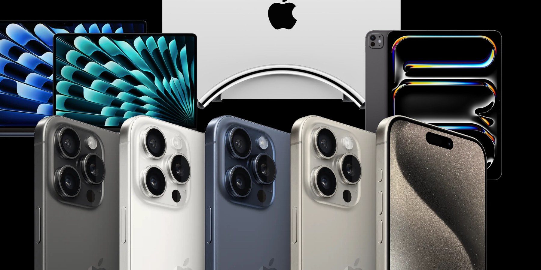 Скидки: iPad Pro M4 $899, iPhone 15 Pro скидка $300, подставка MagSafe 15 Вт за $40, аксессуары для MacBook, зарядные устройства и многое другое