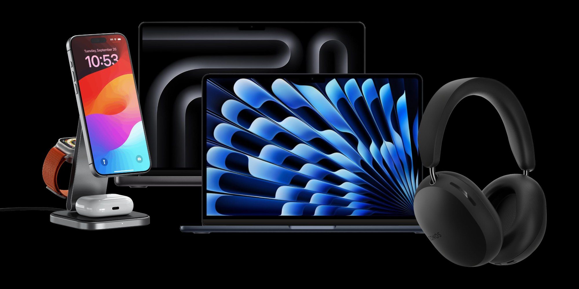 Скидки: MacBook Pro M3 Pro со скидкой 500 долларов, лучшие цены на Sonos Ace на Amazon, эксклюзивная распродажа Satechi по всему сайту и многое другое