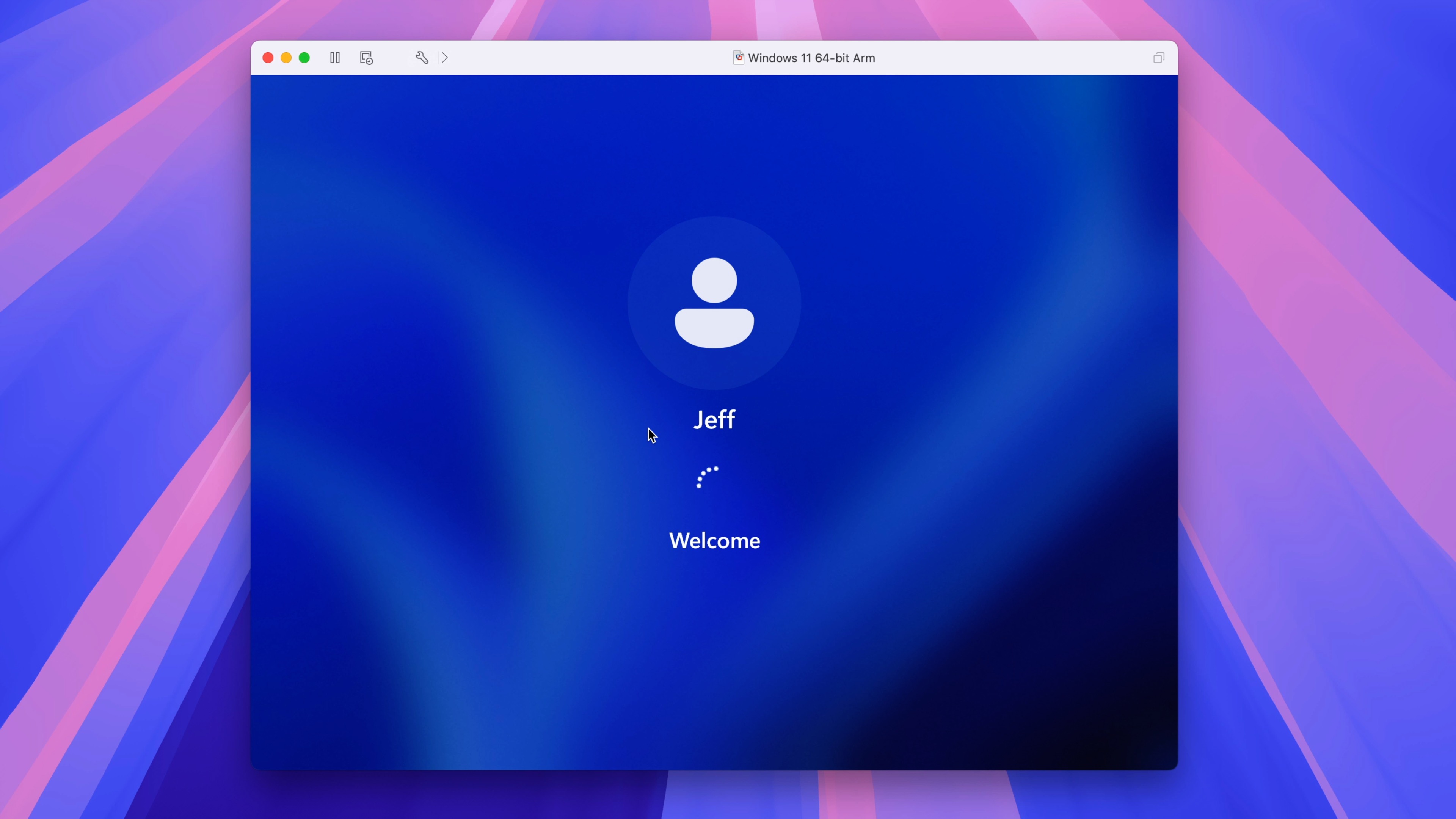 Windows 11 on Mac with VMware Fusion Pro free - Welcome Screen