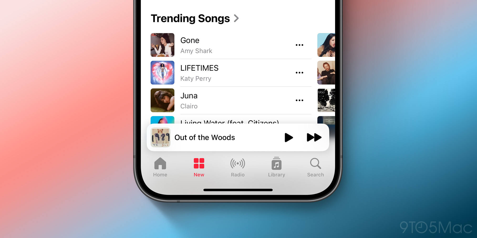 Neuer Tab für Apple Music