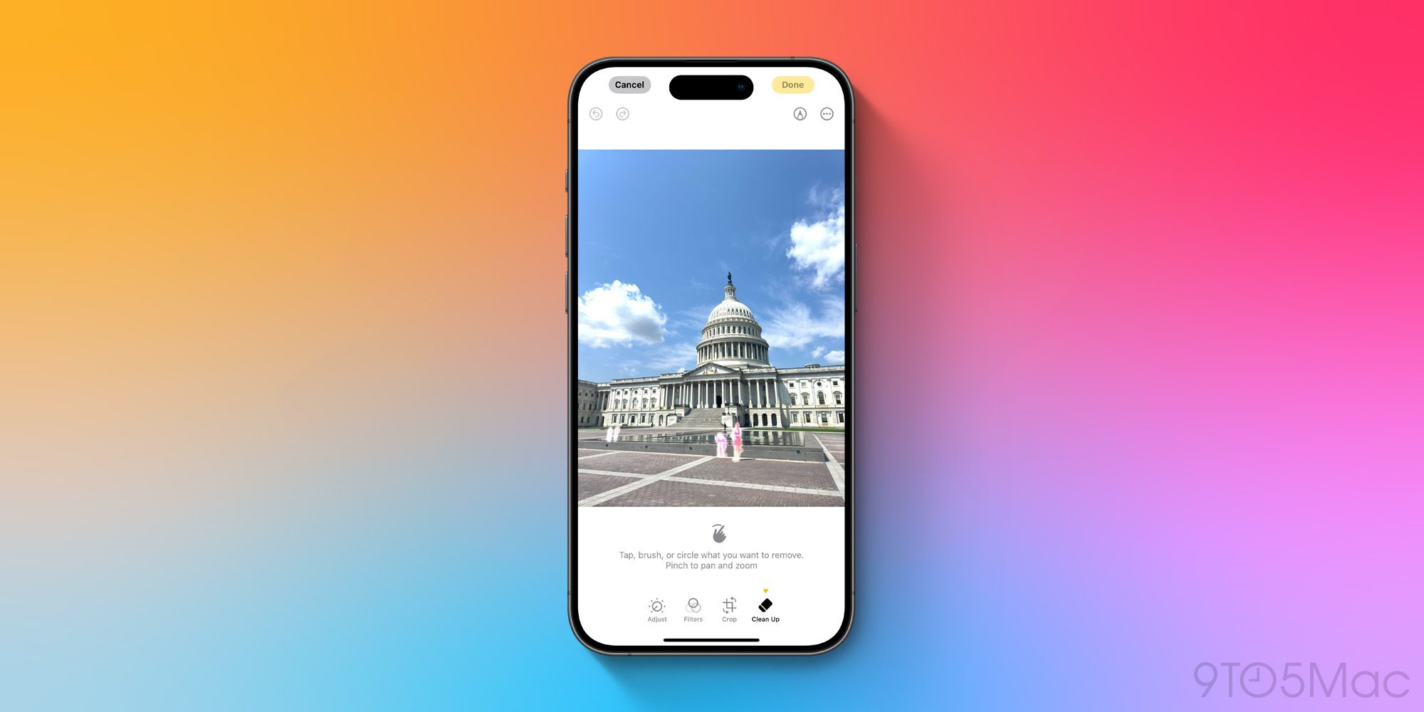 iOS 18.1 beta 3 позволяет удалять отвлекающие объекты с фотографий с помощью новой функции «Очистка»