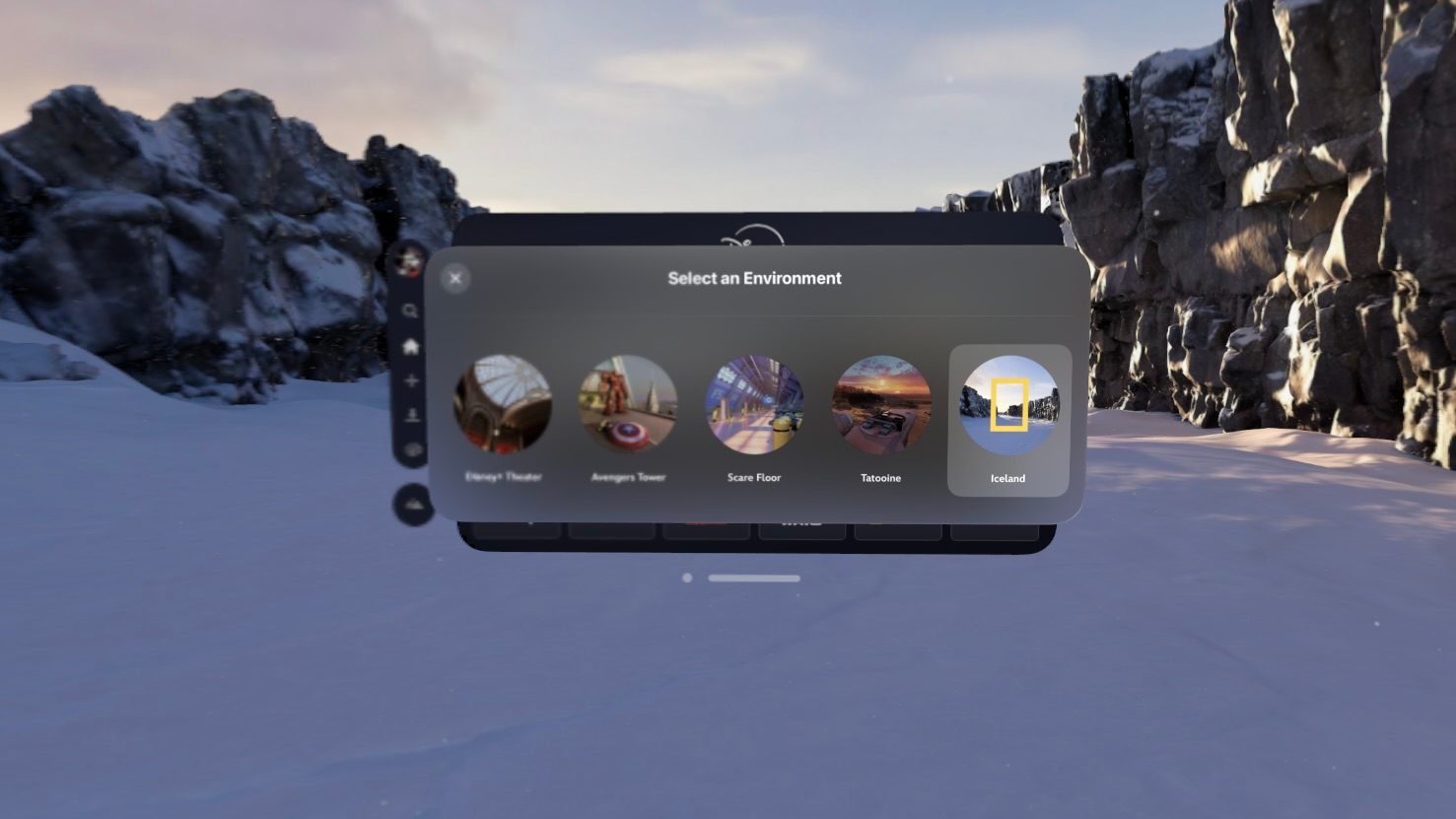 Disney+ добавляет пятую иммерсивную среду для Apple Vision Pro