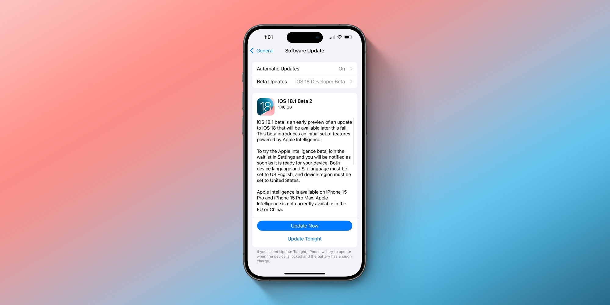 iOS 18.1 beta 2 with Apple Intelligence now rolling out to developers ...