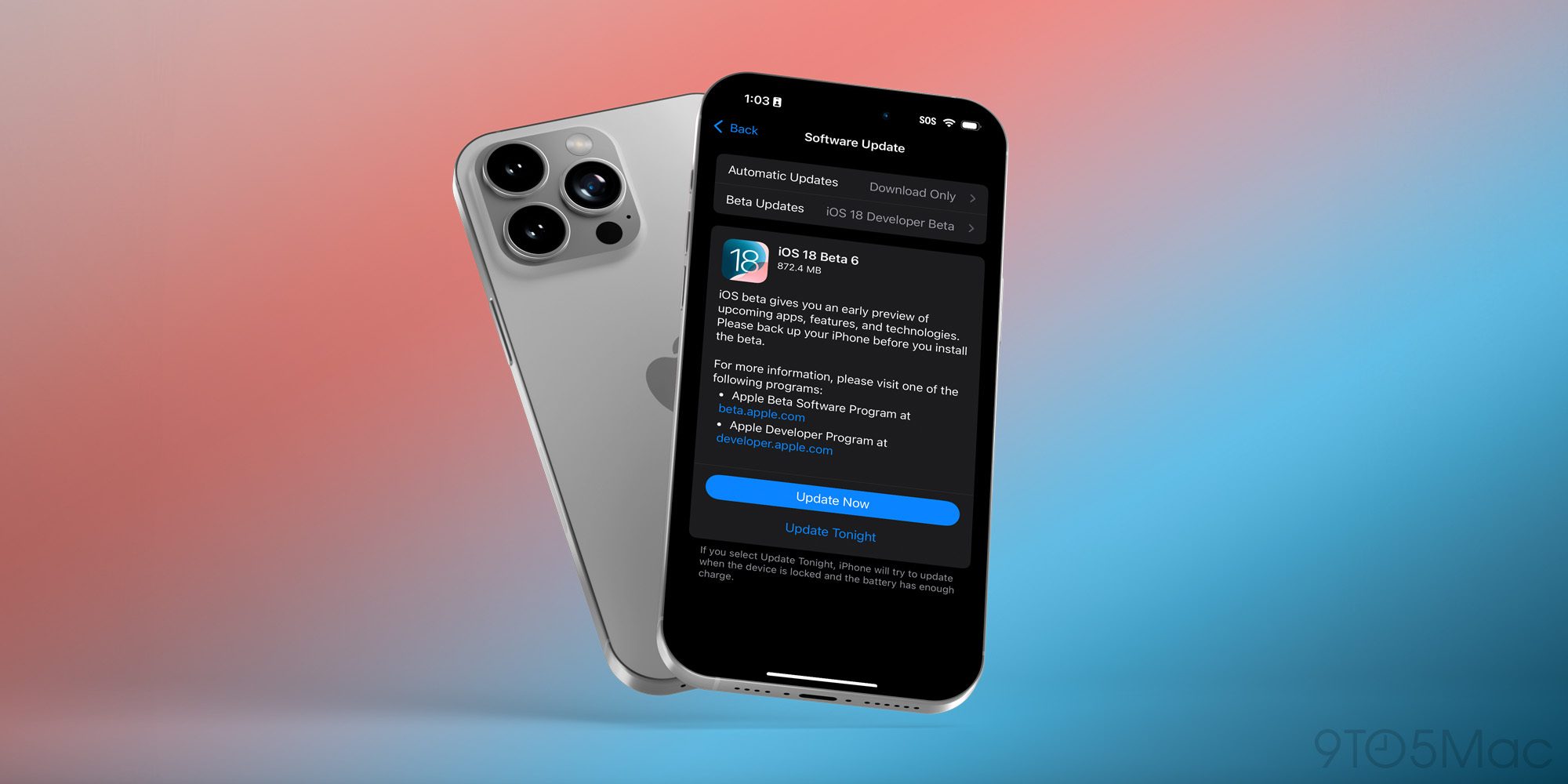 Доступна шестая бета-версия iOS 18 для разработчиков