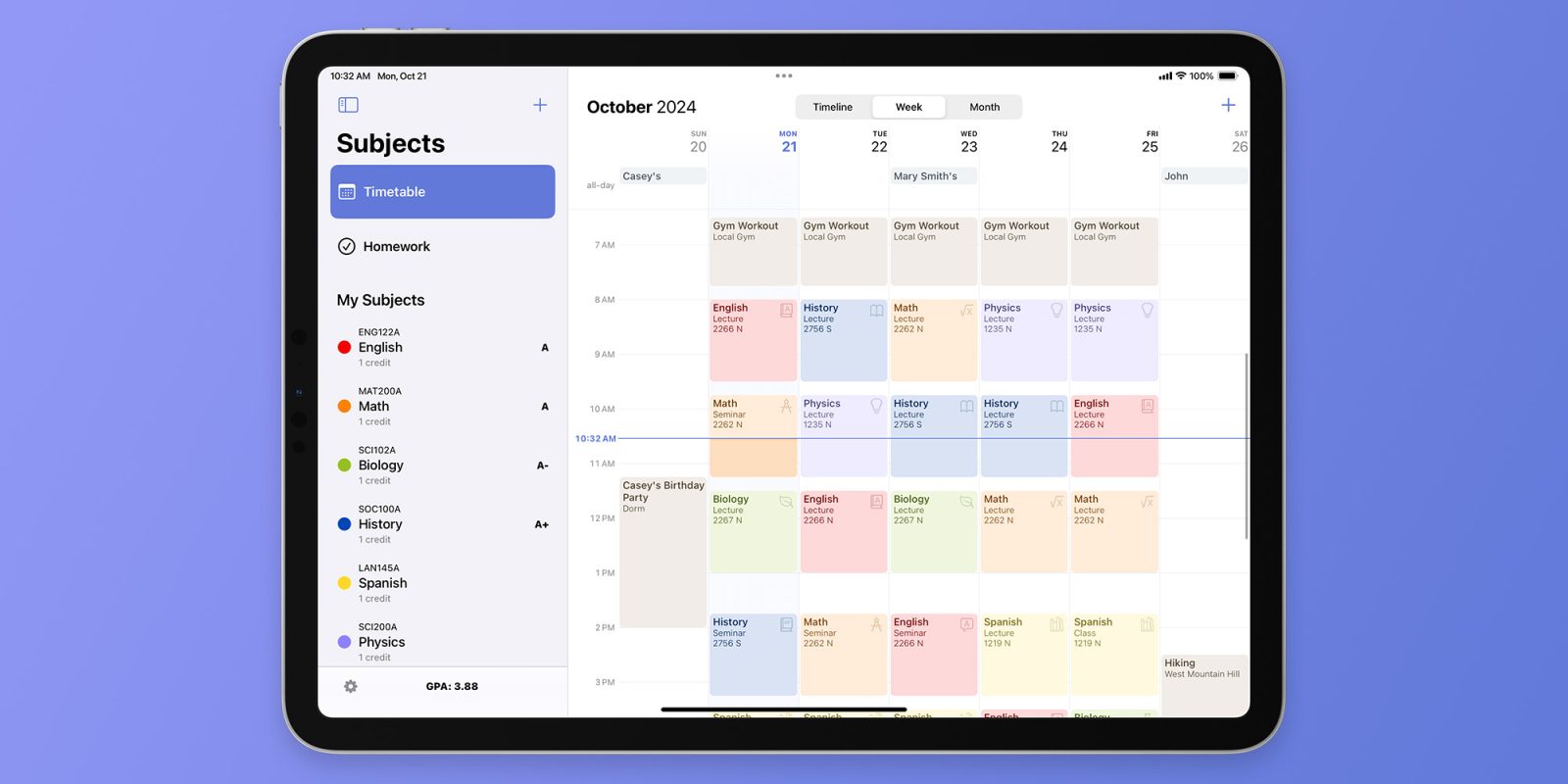 'Subjects' class manager app updated with new icons and back-to-school offer