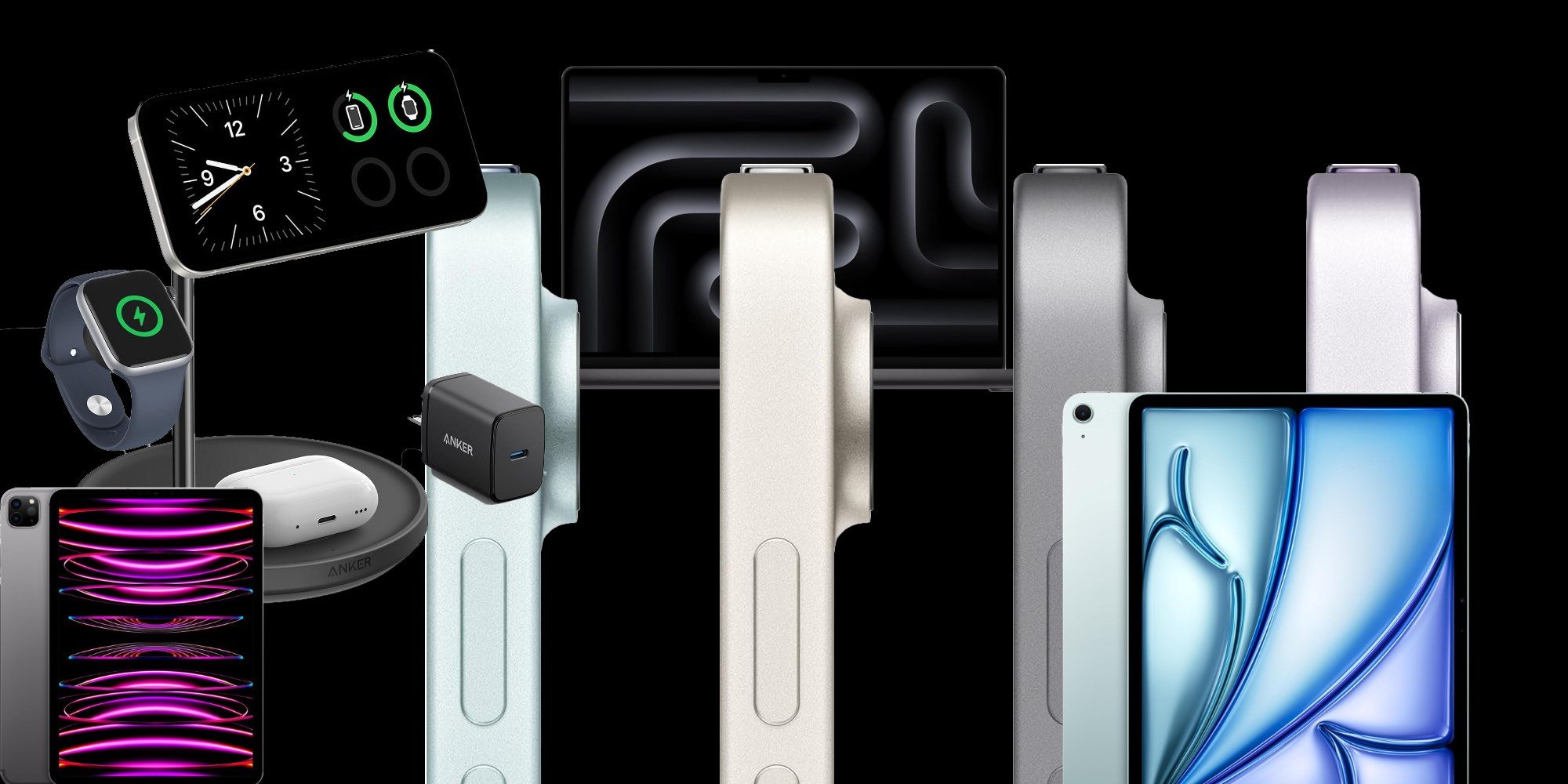 Скидки: iPad Air M2 — $729, iPad Pro M2 — на $800 дешевле, 3-в-1 MagSafe подставка 15 Вт — $75, устройства HomeKit и многое другое