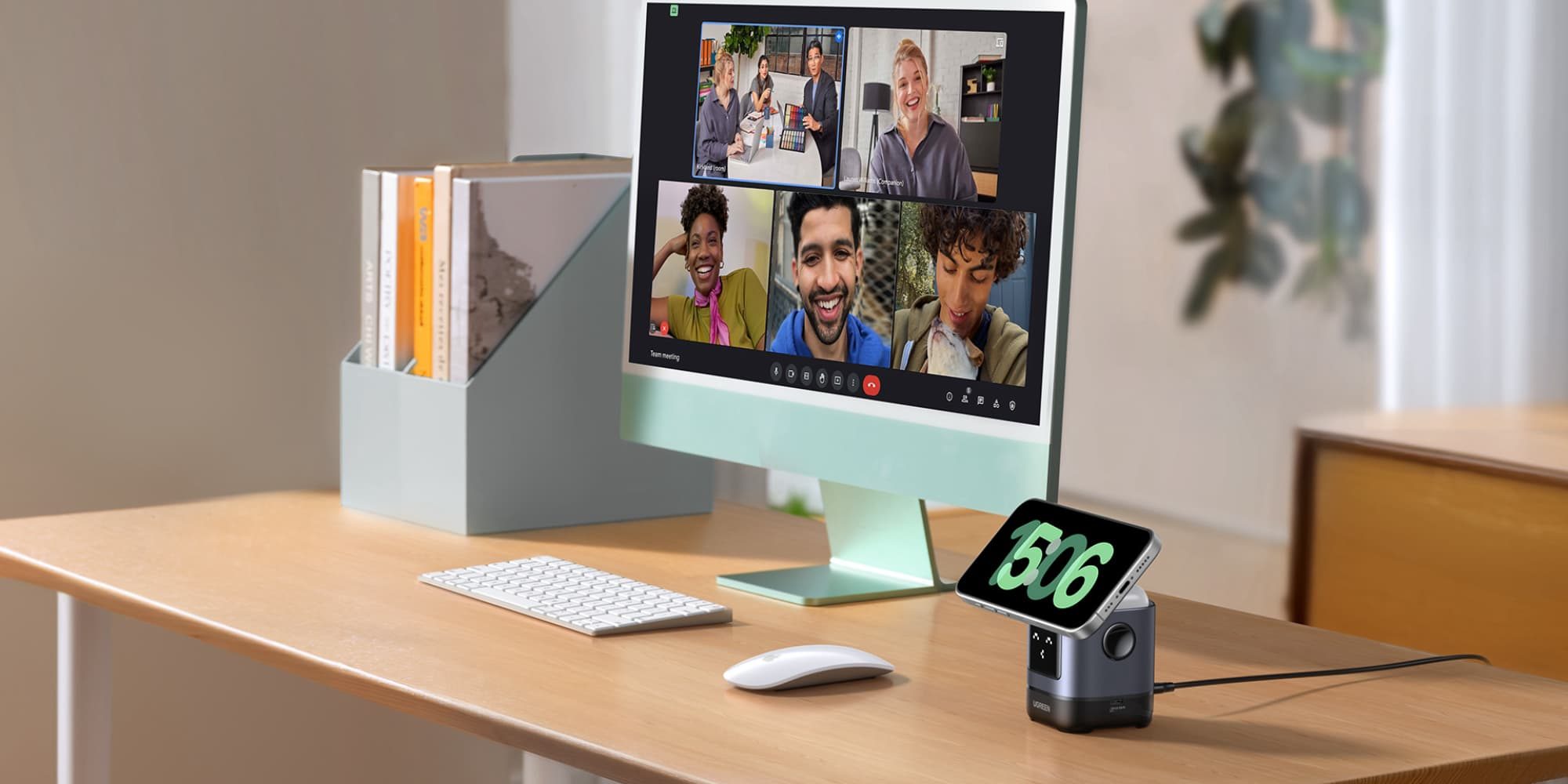 MagSafe Monday: UGREEN Uno 2-в-1 — магнитное беспроводное зарядное устройство с быстрой зарядкой для iPhone и забавным дисплеем