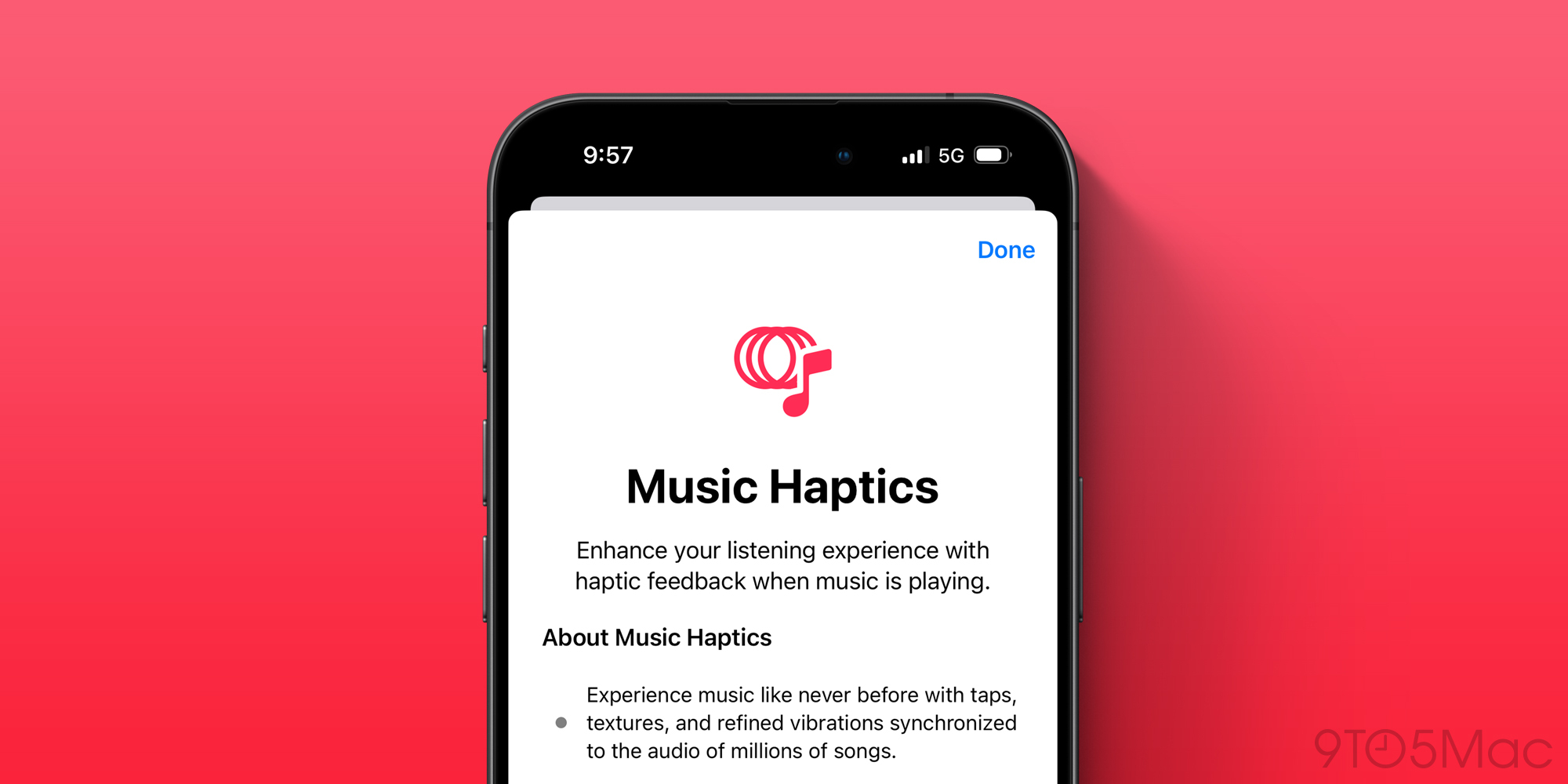 Music Haptics in iOS 18