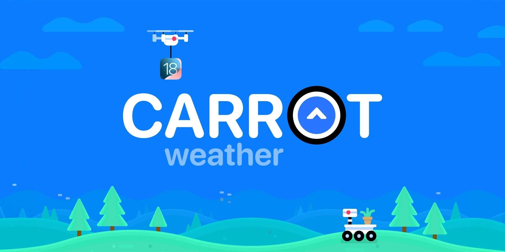 Carrot Weather использует возможности iOS 18 в последнем обновлении
