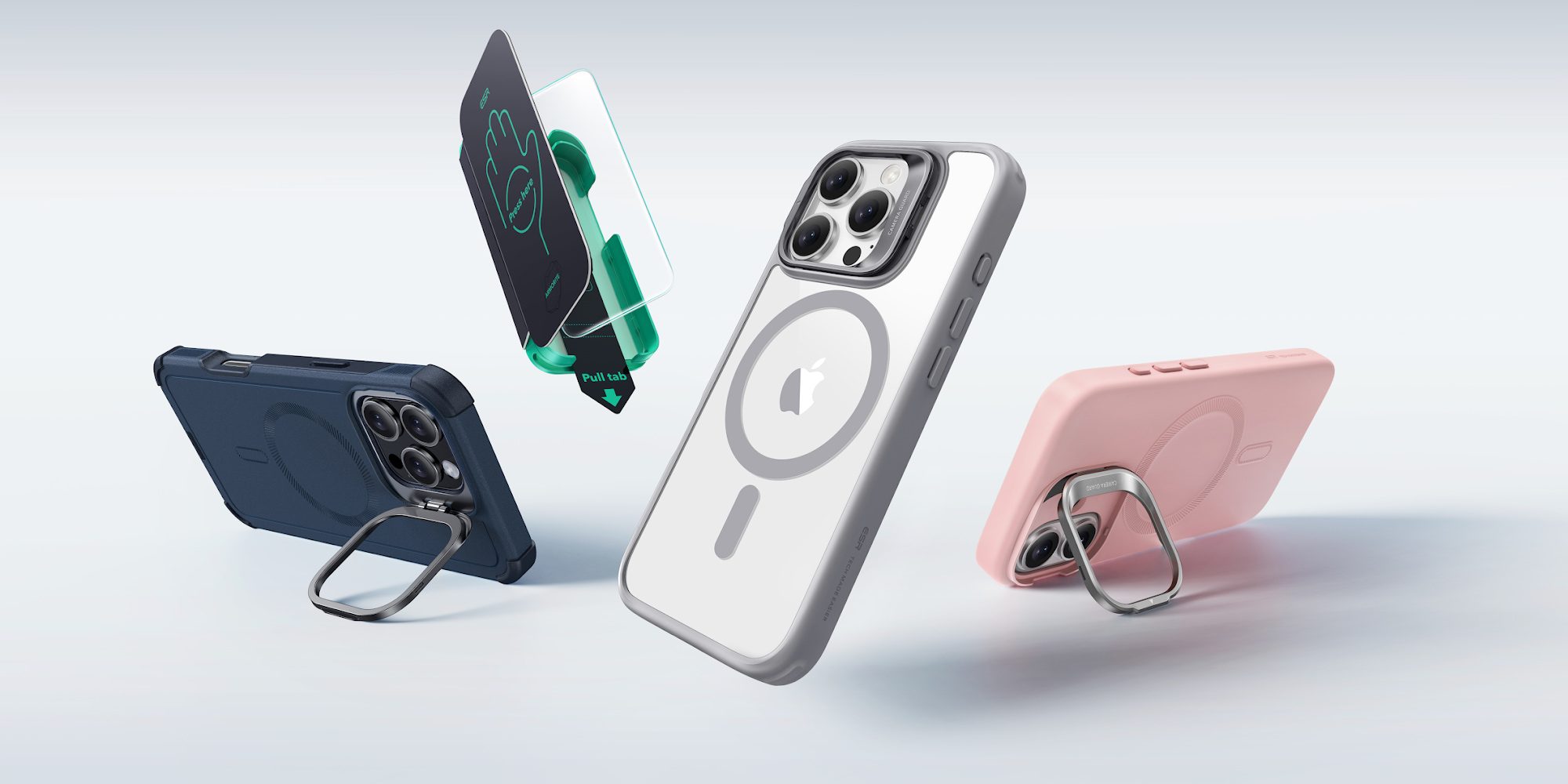 Линейка чехлов ESR для iPhone 16 дебютирует со встроенной подставкой и быстрой зарядкой MagSafe