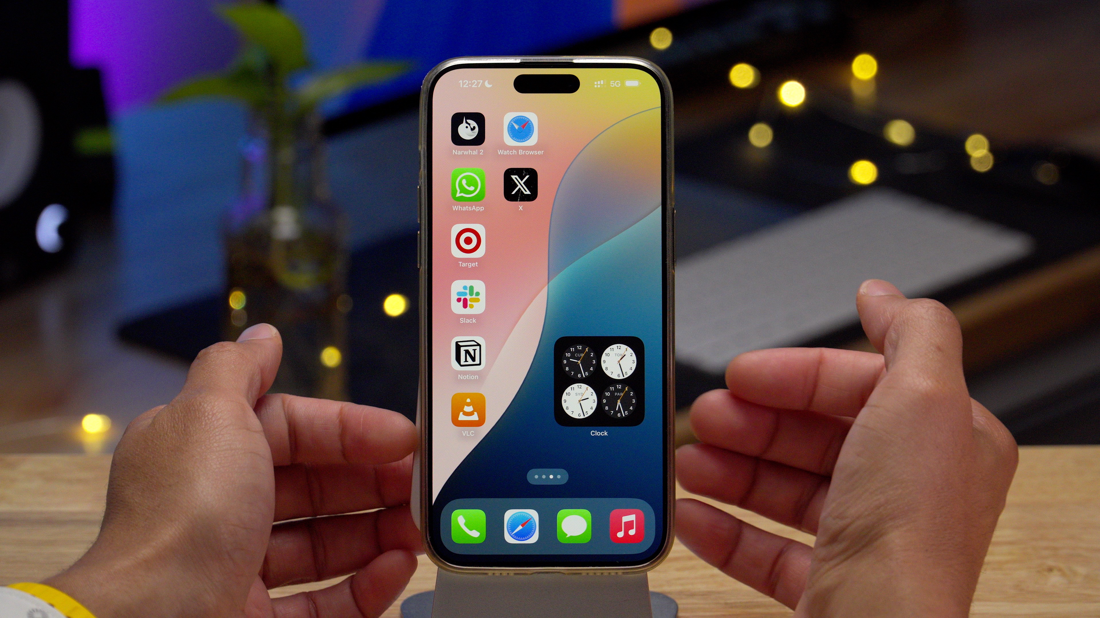 iOS 18's home screen layout lets you place app icons and widgets anywhere.