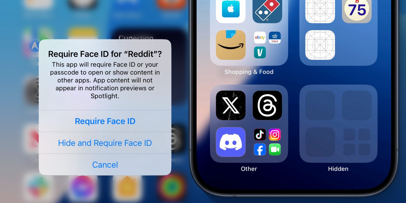 iOS 18 Hidden apps