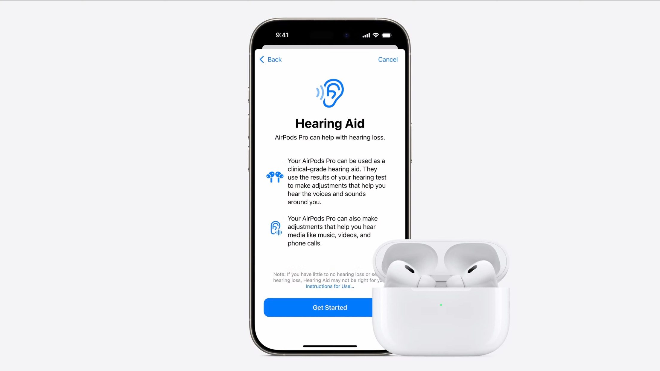 AirPods Pro 2 получили функцию слухового аппарата «клинического уровня»