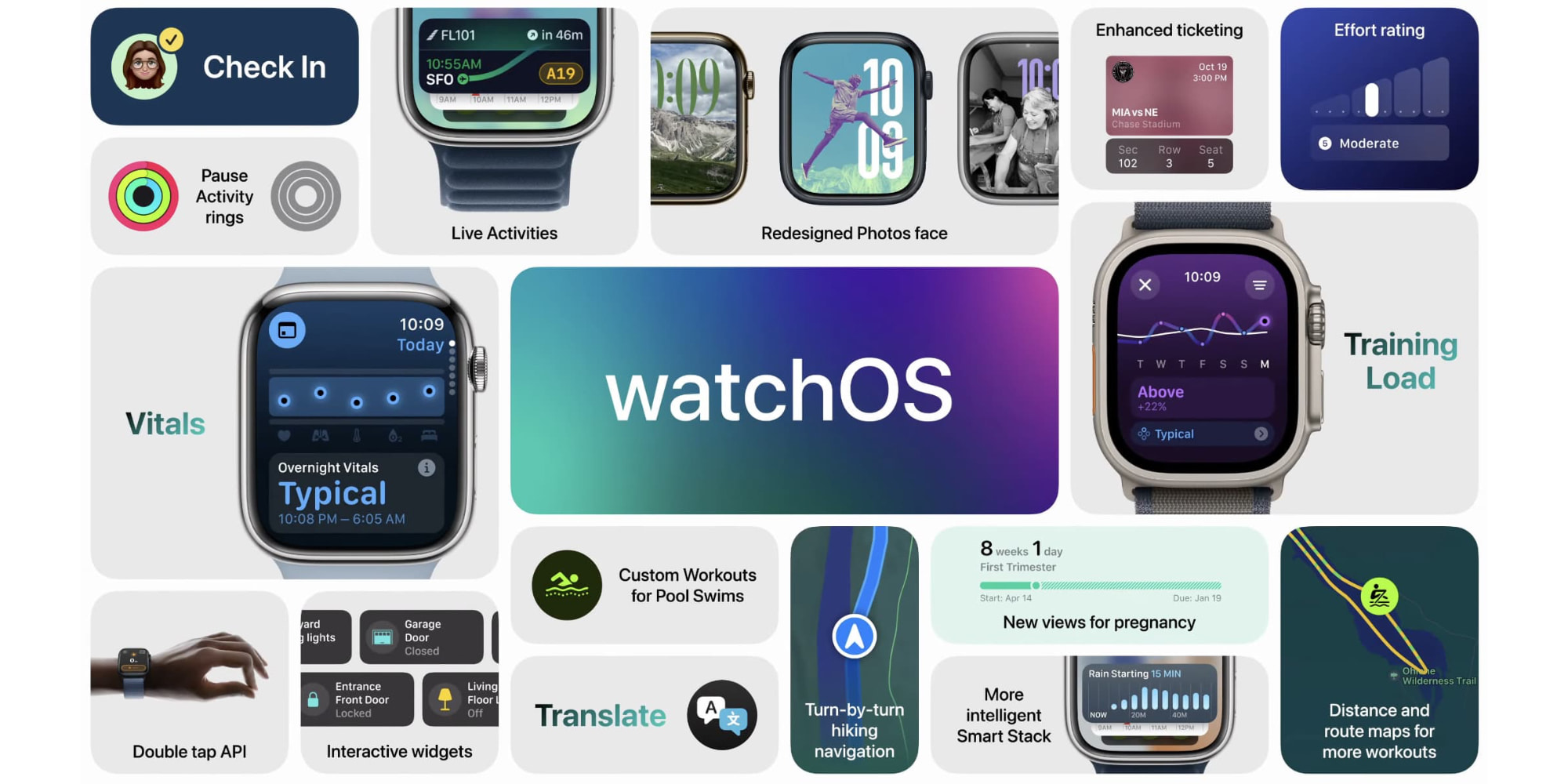 Recursos do watchOS 11 Pinto