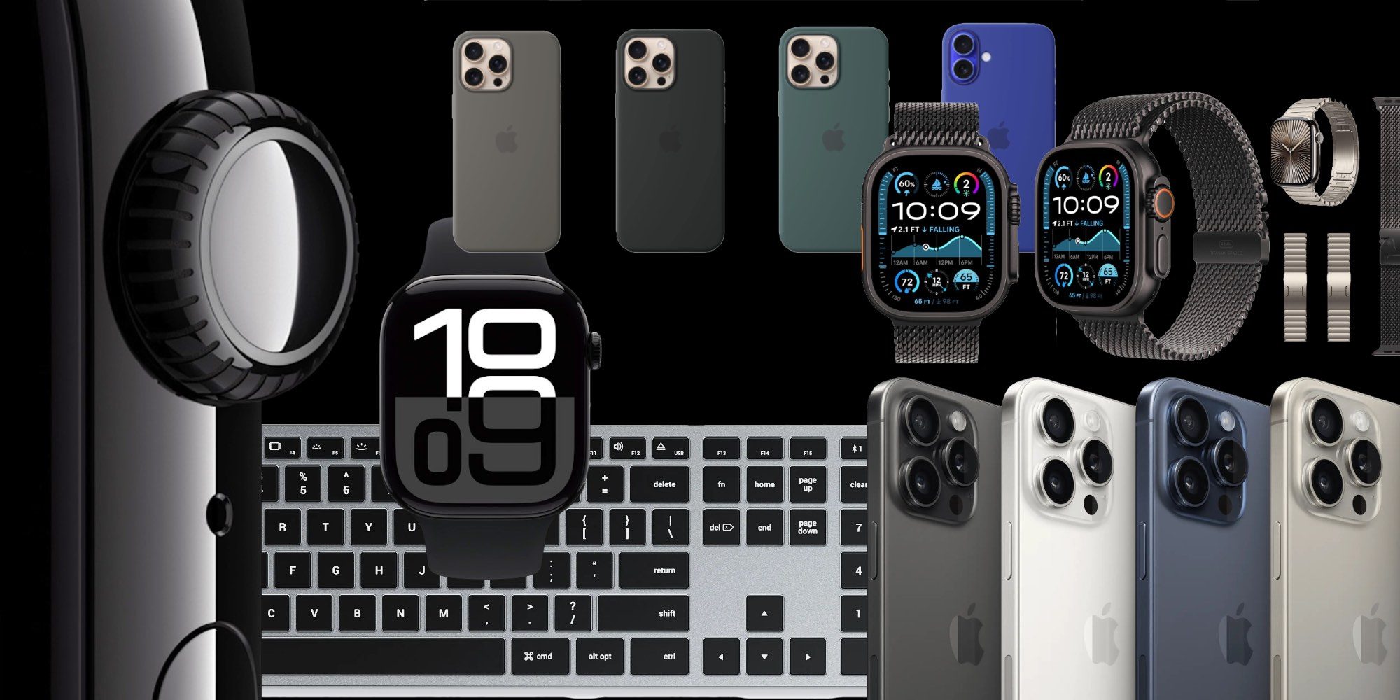 Сделки: Jet Black Apple Watch Series 10 за $376, черная Milanese Loop по самой низкой цене, клавиатуры Mac со скидкой 30% и многое другое