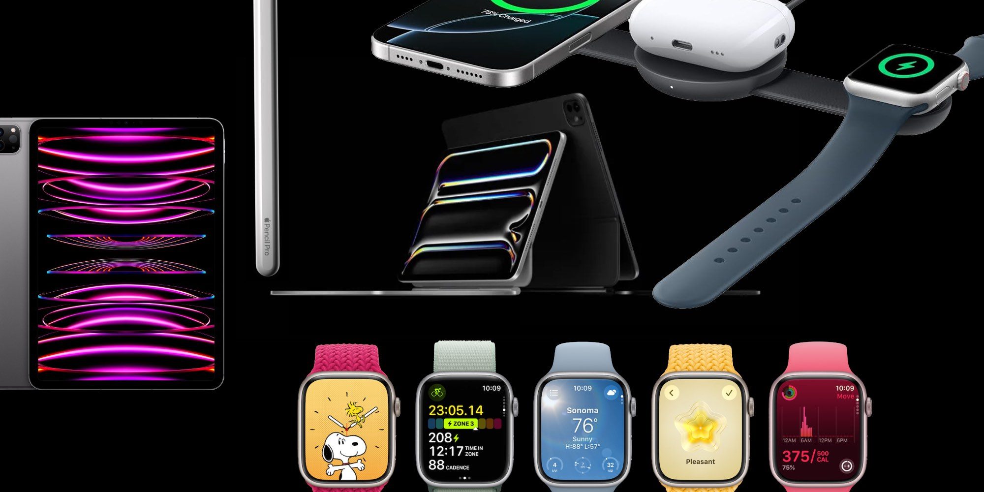 Акции: Apple Watch Series 9 со скидкой 120 долларов, Series 10 от 376 долларов, M2 iPad Pro со скидкой 900 долларов, оборудование MagSafe мощностью 15 Вт и другое