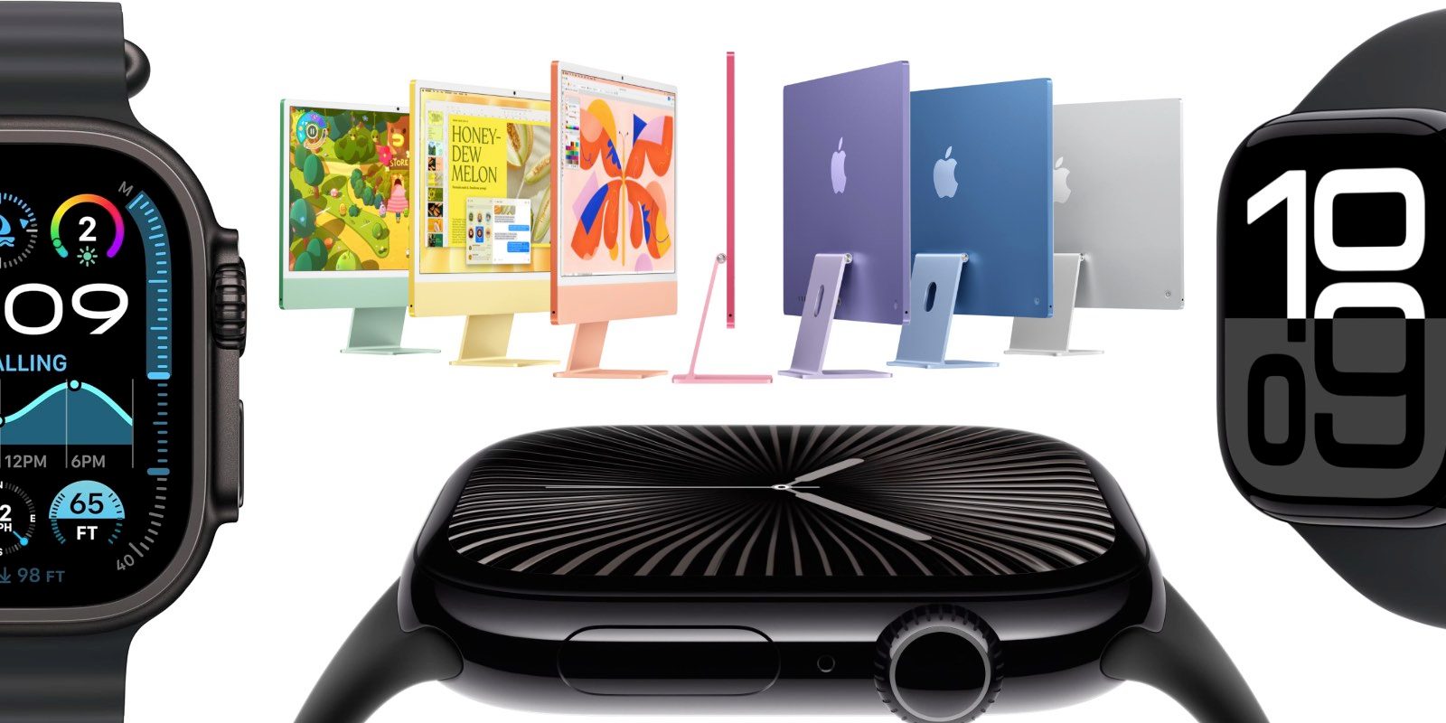 Скидки: iMac M4 со скидкой до $500, Apple Watch Series 10 за $367, Ultra 2 до $117, зарядное устройство MagSafe 25 Вт и другое