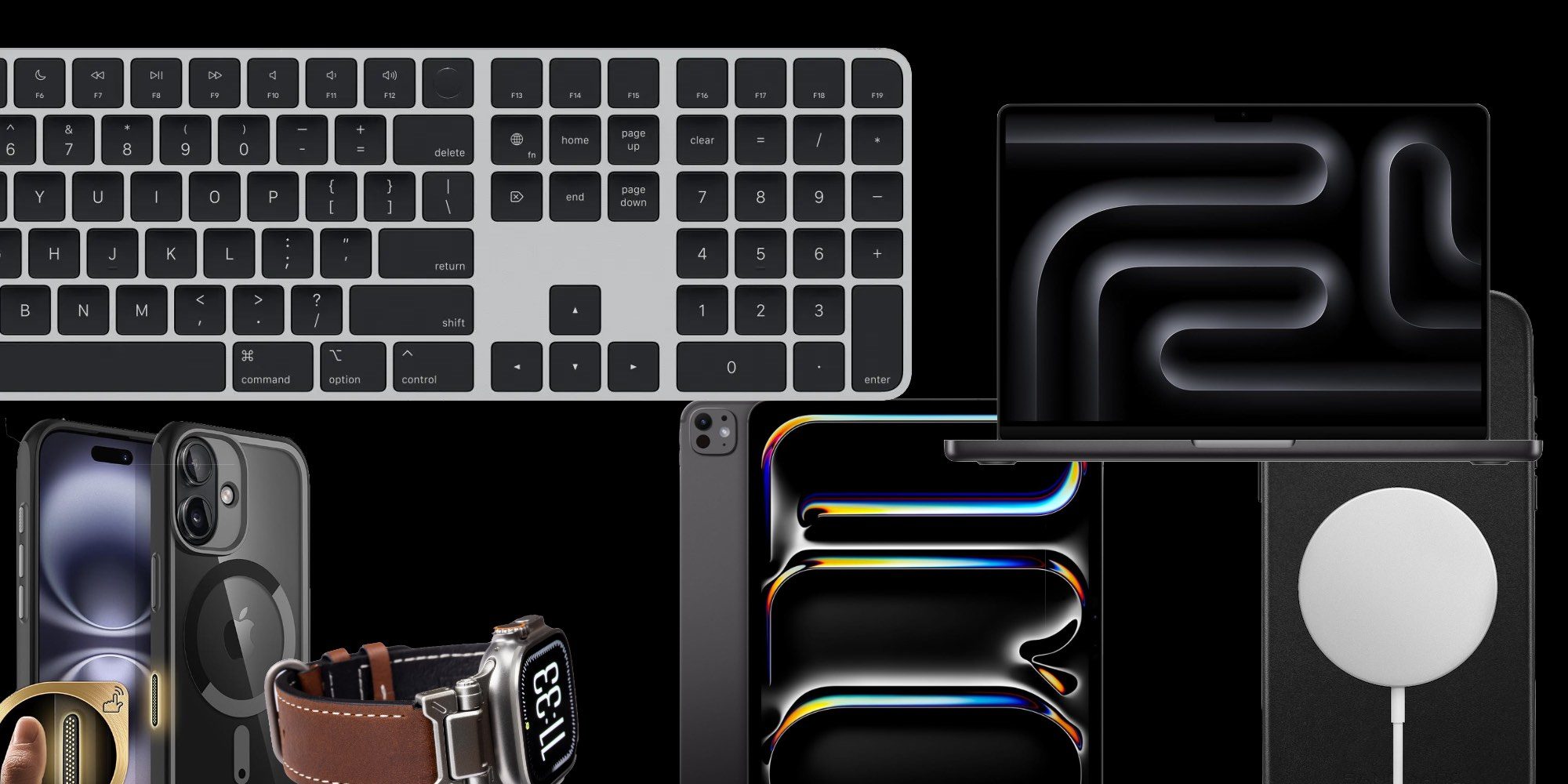 Скидки: MacBook Pro M3 Pro со скидкой 500 долларов, iPad Pro M4 по новой низкой цене, черная клавиатура Magic Keyboard, чехлы Camera Control и многое другое