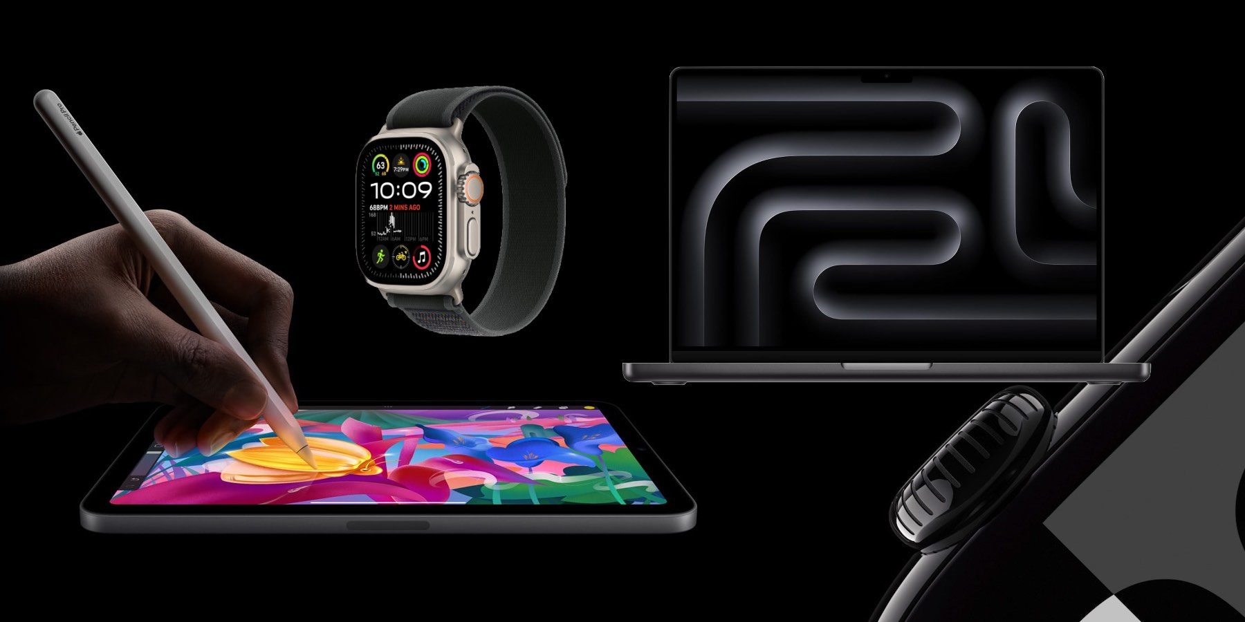 Скидки: Предзаказ iPad mini 7, iPad Pro M4 со скидкой $200, черный Apple Watch Trail Loop, аксессуары MagSafe и многое другое