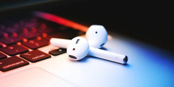 The legality of free music streaming app Musi may be settled | AirPods on a MacBook