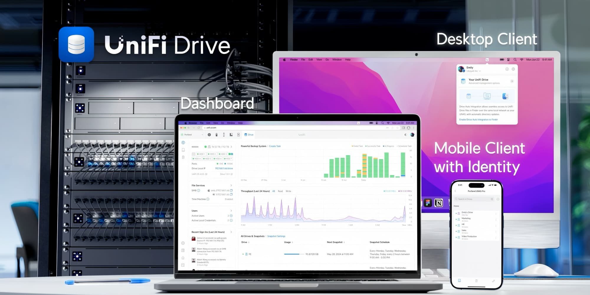 Apple @ Work: UNAS Pro предлагает современное NAS-устройство, настолько простое в использовании, что вы будете уверены, будто это Time Capsule