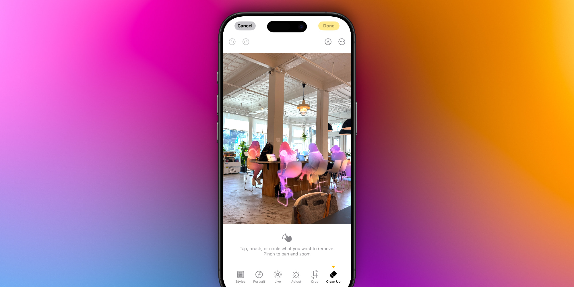 Clean Up in iOS 18.1’s Photos