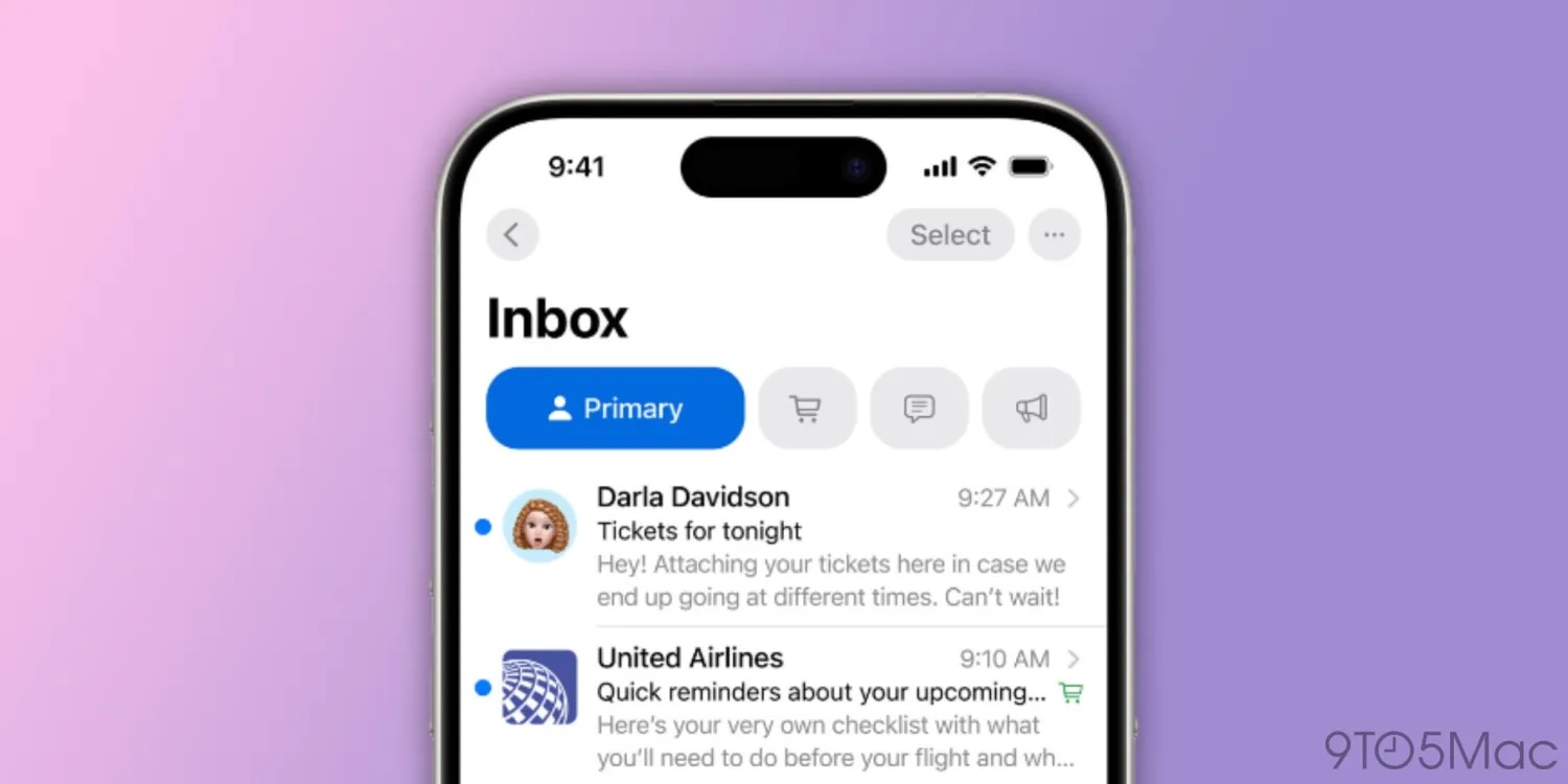 How to see all mail on iPhone recategorize