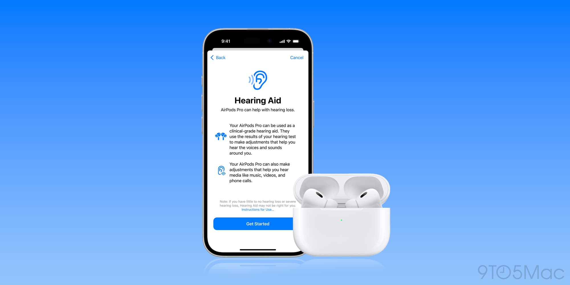 Como usar o recurso de aparelho auditivo AirPods