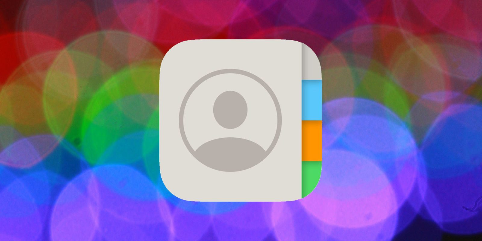 iPhone contact privacy change | Apple contacts icon against blurred background