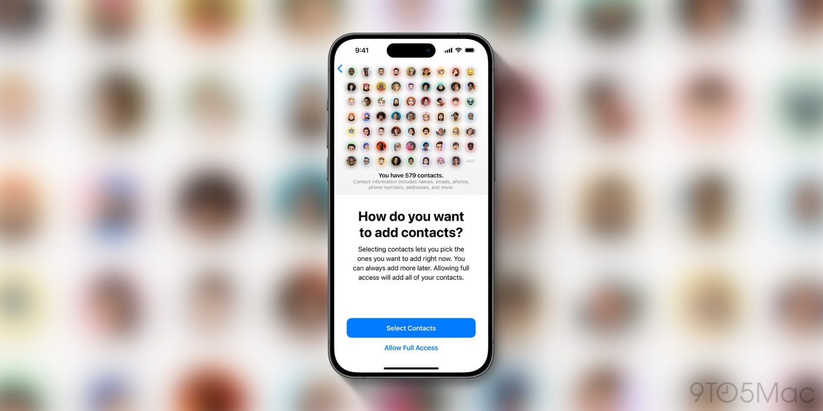 Contacts privacy permission iOS 18