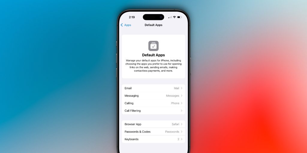 Aplicativos padrão do iOS 18.2