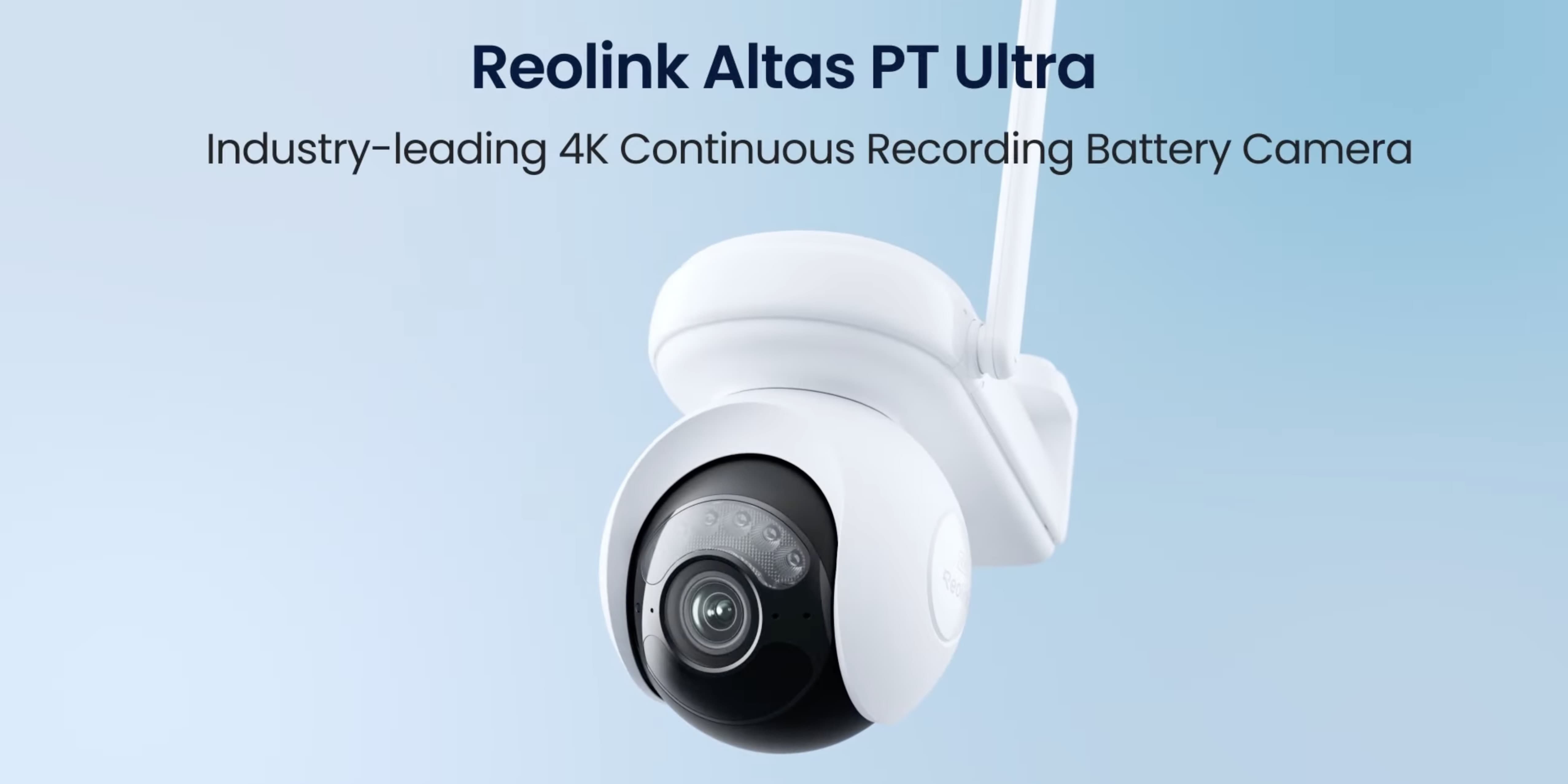 Получите скидку 30% на беспроводную камеру Reolink Altas PT Ultra с обзором 360 градусов