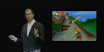 Watch Steve Jobs unveil a PS1 emulator for the Mac years before the App Store drama