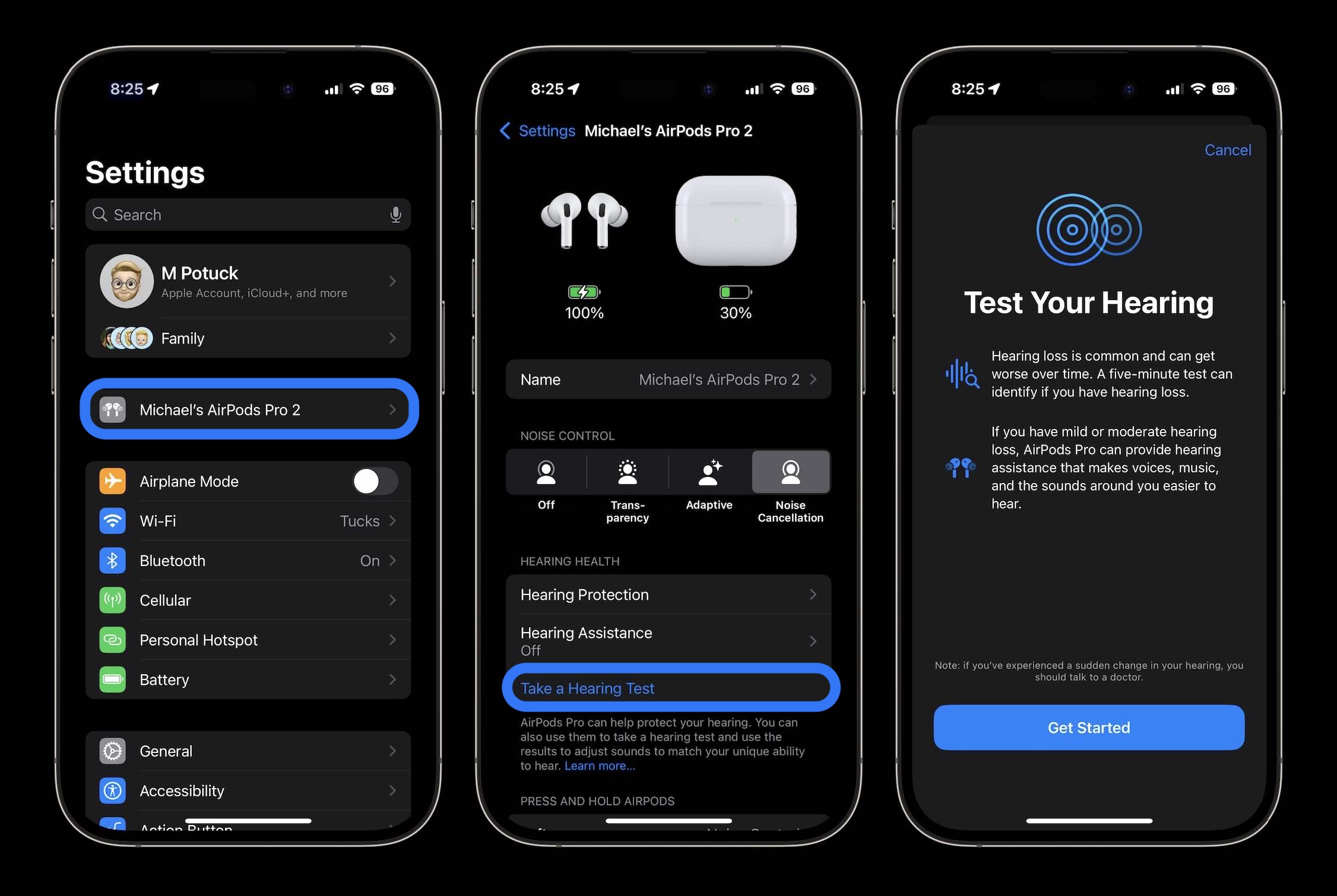 How to use AirPods hearing aid setup