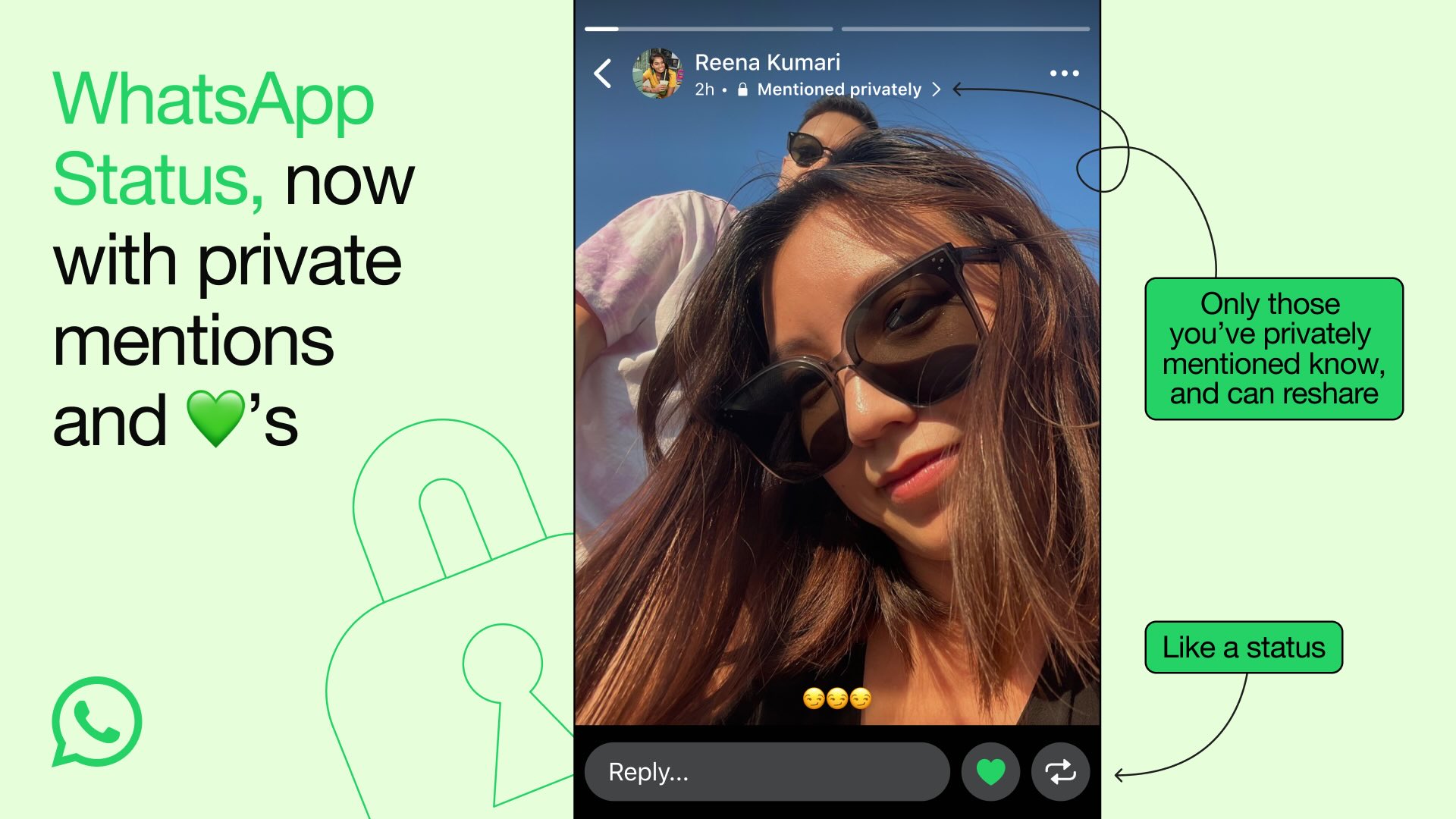 WhatsApp now lets users mention other people in Status