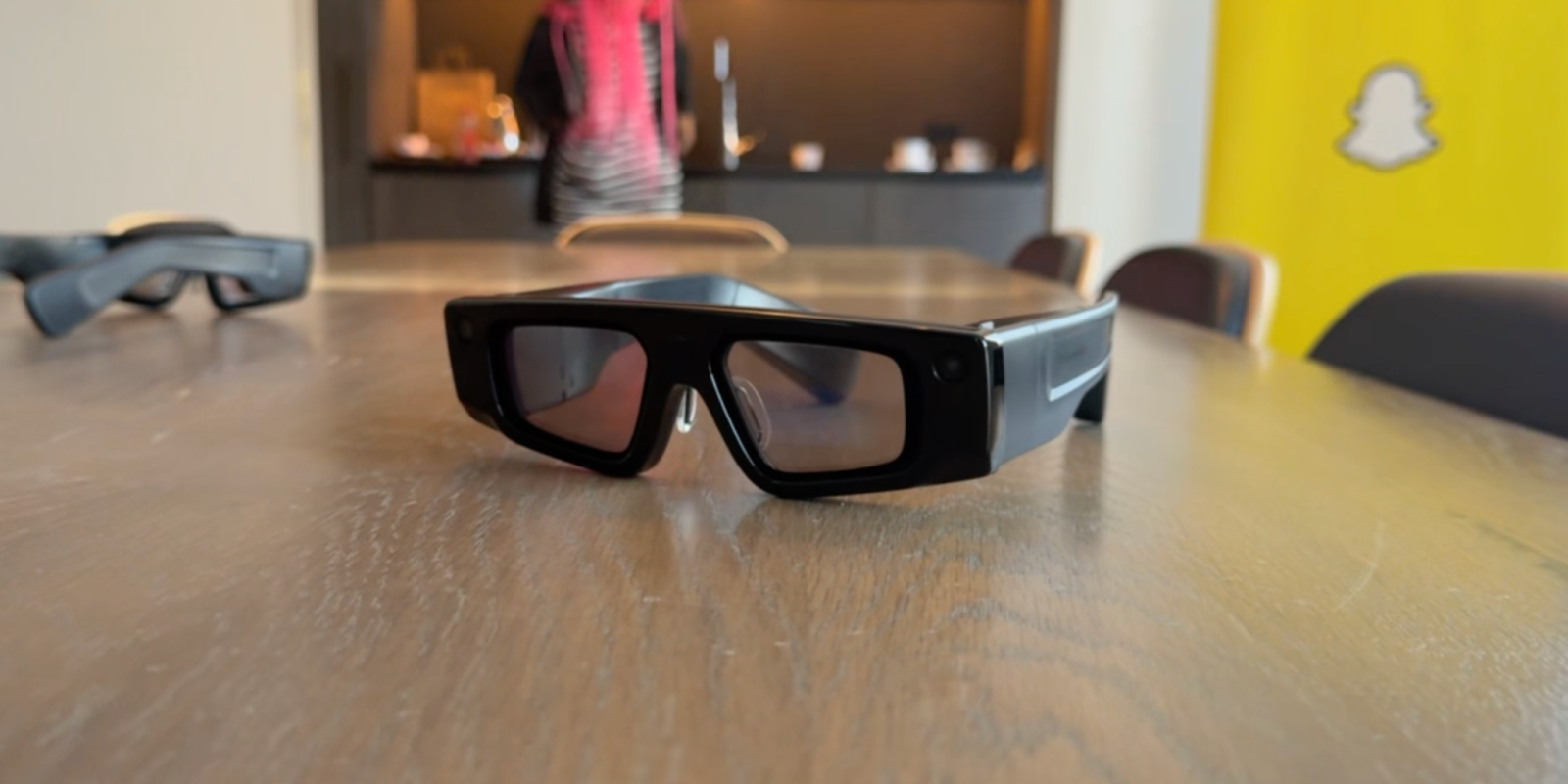 Snapchat Spectacles (5th generation) AR glasses on table