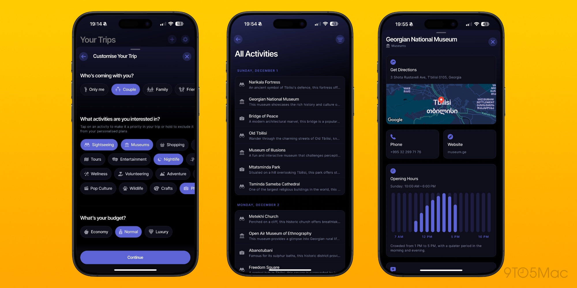 MagicMiles is an app that assists in creating travel itineraries using AI