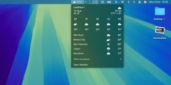 macOS 15.2 lets users add a Weather widget to the Menu Bar