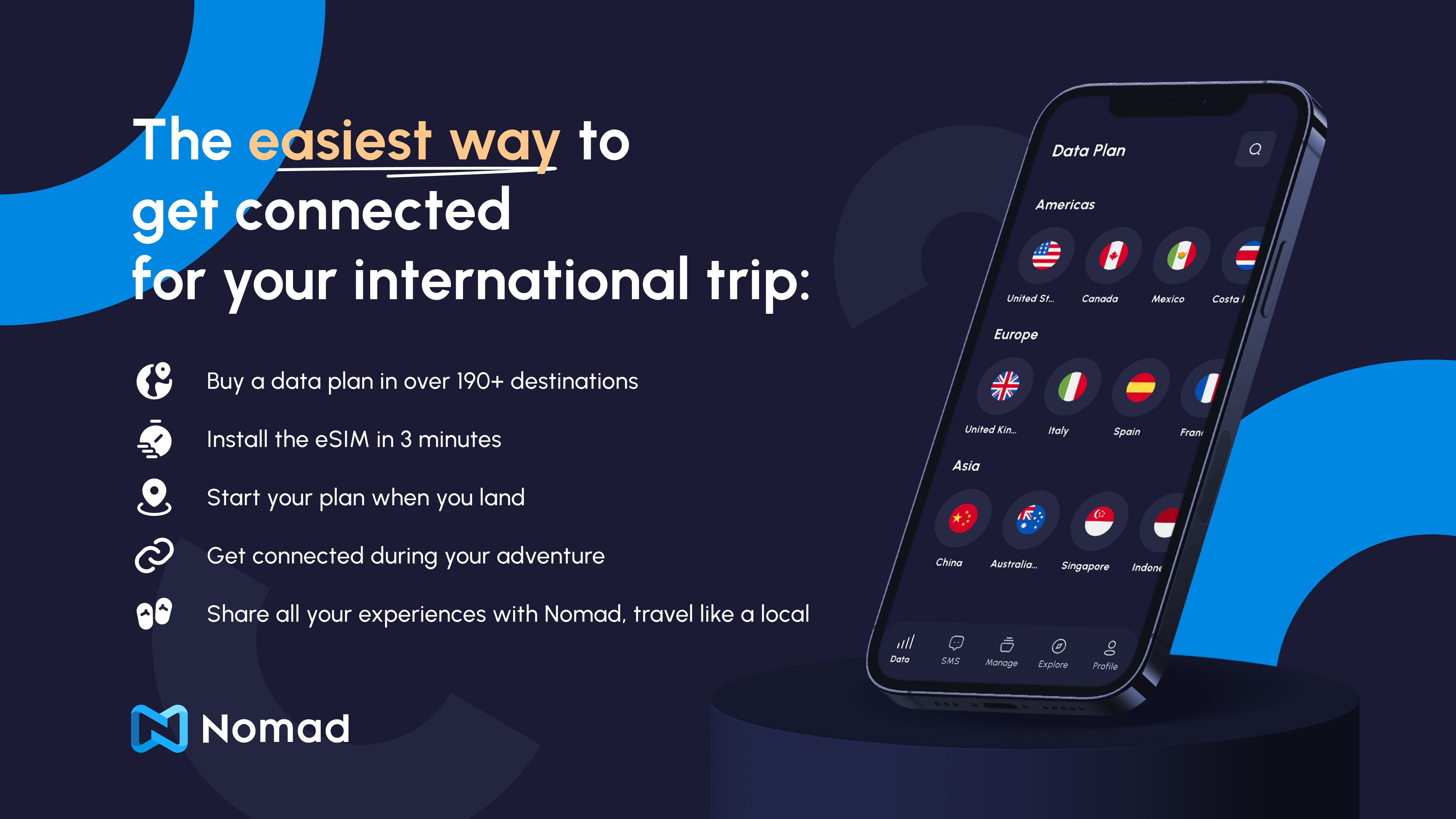 Nomad делает путешествия легкими с доступными eSIM для iPhone [Скидка 20%]
