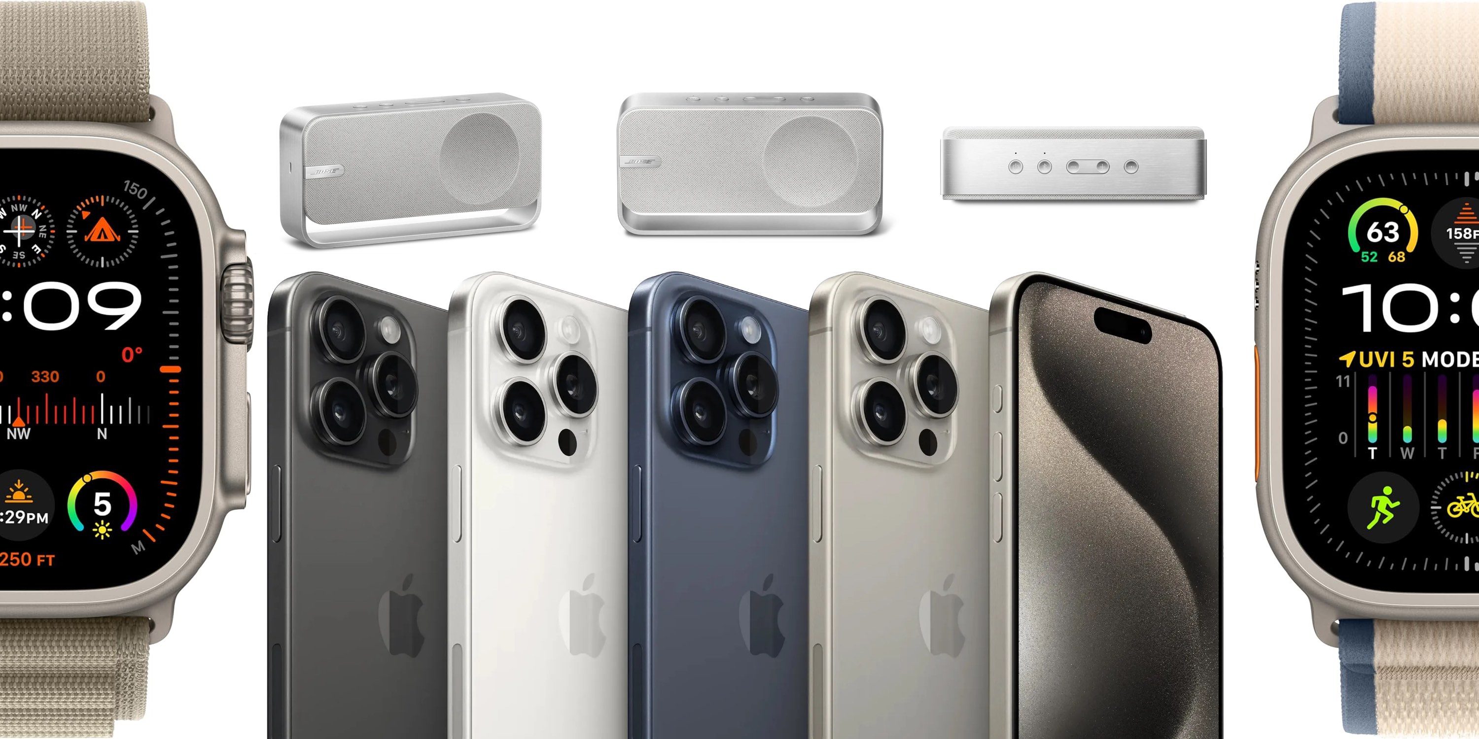 Скидки: Apple Watch Ultra 2 на 99 долларов дешевле, iPhone 15 Pro на 449 долларов дешевле, колонки Bose 2024 года, зарядные устройства MagSafe и многое другое