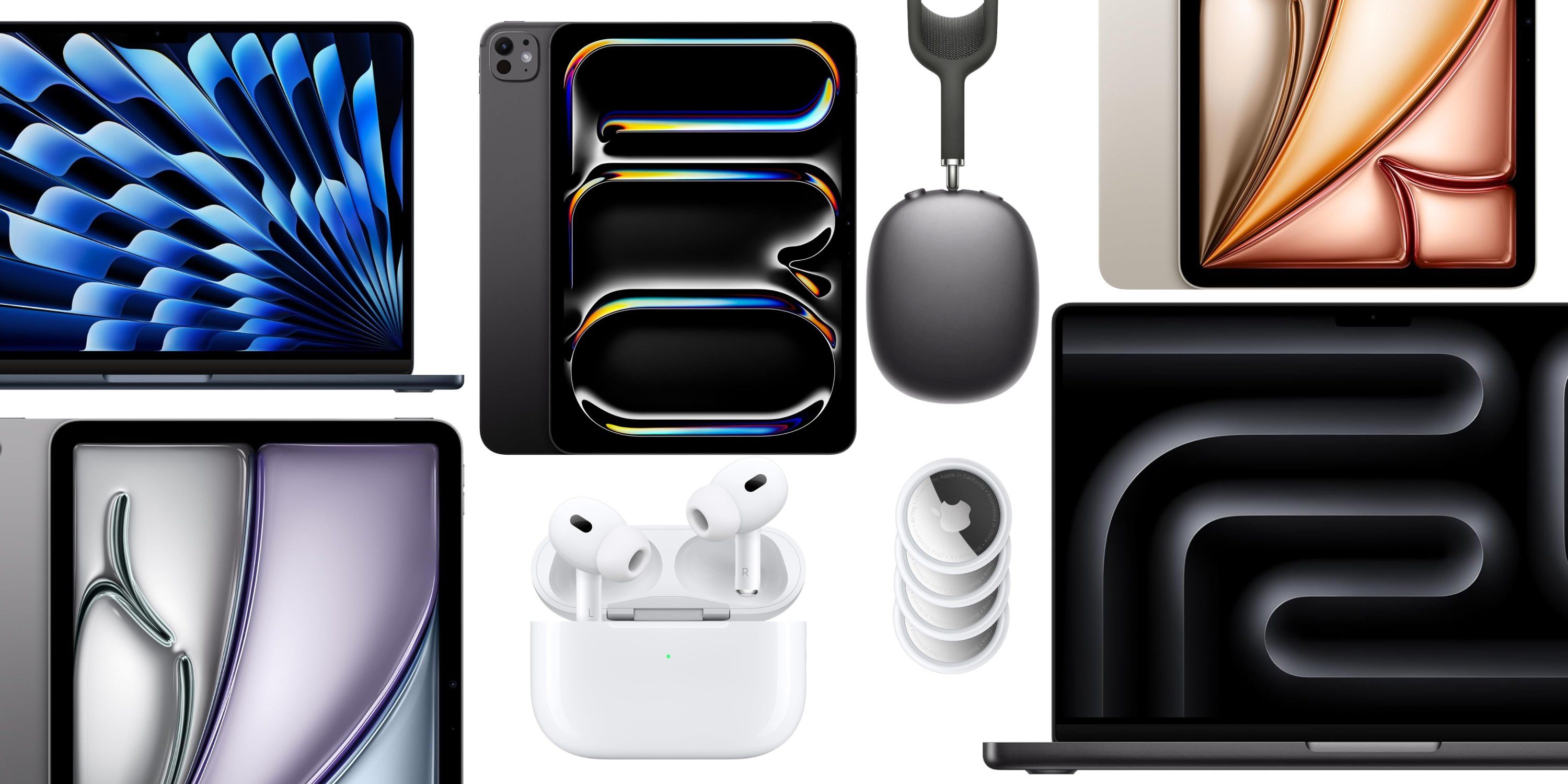 Киберпонедельник: скидки на AirPods, MacBook Pro M4, iPad Pro, AirTags, зарядные устройства MagSafe и многое другое