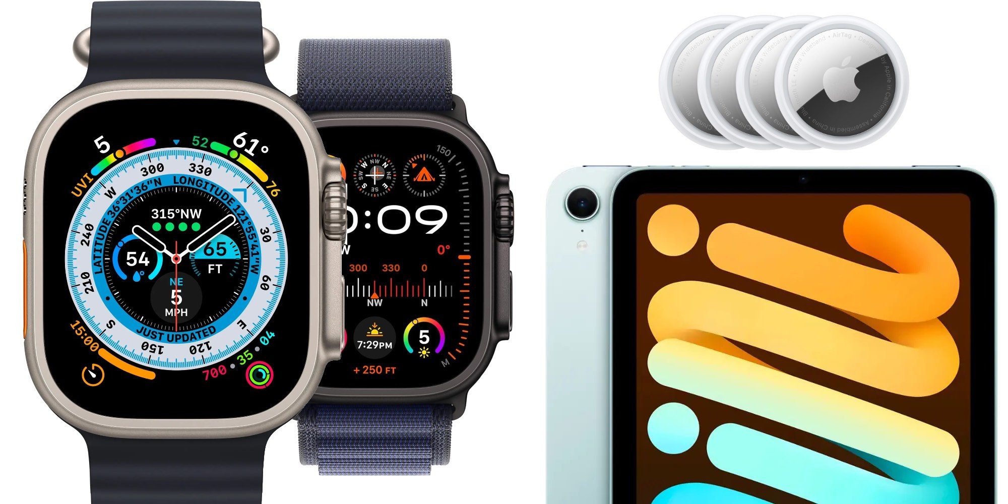 Скидки: Apple Watch Ultra 2 восстановленные до 324 долларов, темно-синий Alpine Loop, AirTags от 17,50 долларов, Beats Pill и другое