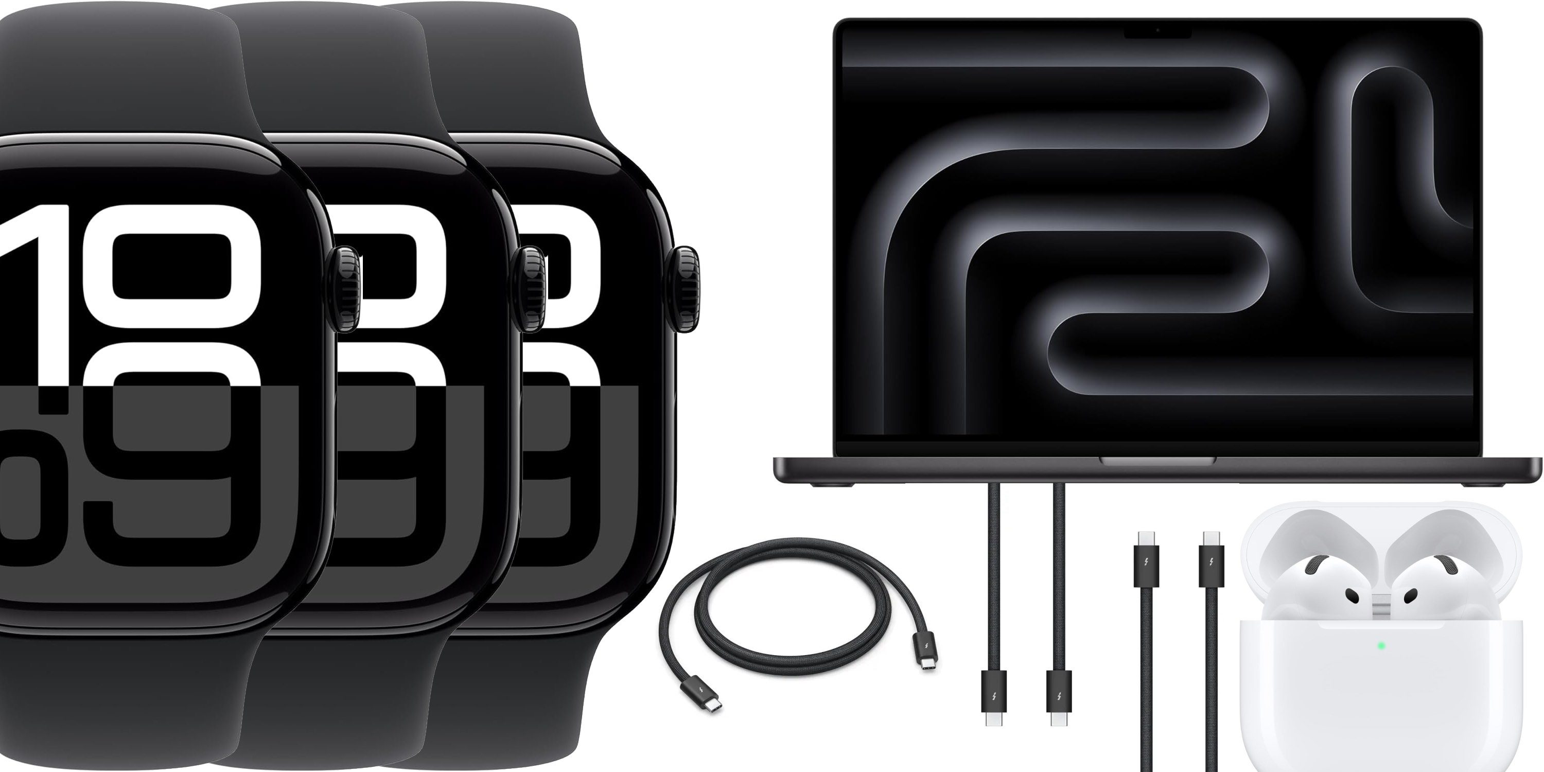 Скидки: Apple Watch Series 10 цвета Jet Black со скидкой 113 долларов, MacBook Pro M4 Pro с 48 ГБ ОЗУ со скидкой 270 долларов, кабель Apple Thunderbolt со скидкой 50% и многое другое