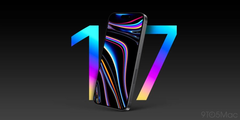 Apple gearing up for simultaneous production of iPhone 17 in two countries, despite Chinese disruption | iPhone 17 render shown with colorful graphic '17'