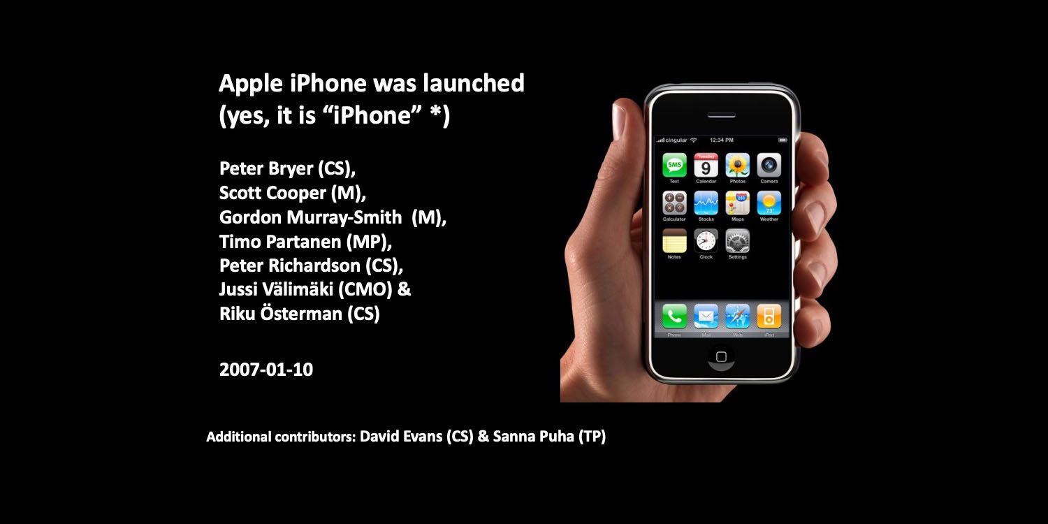 Девять человек в Nokia признали огромную угрозу, исходящую от iPhone