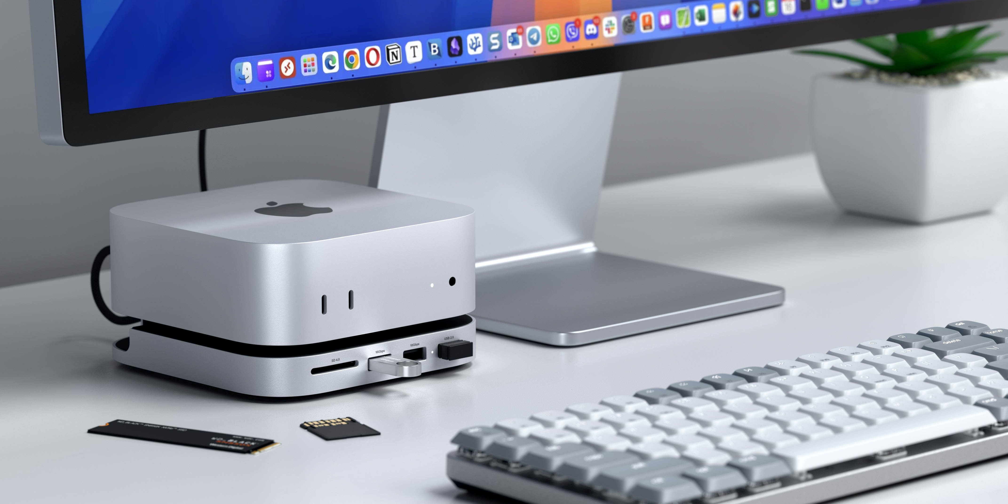 Satechi добавит больше портов и хранилище для Mac Mini M4 с новым док-станцией и хабом, представленными на CES