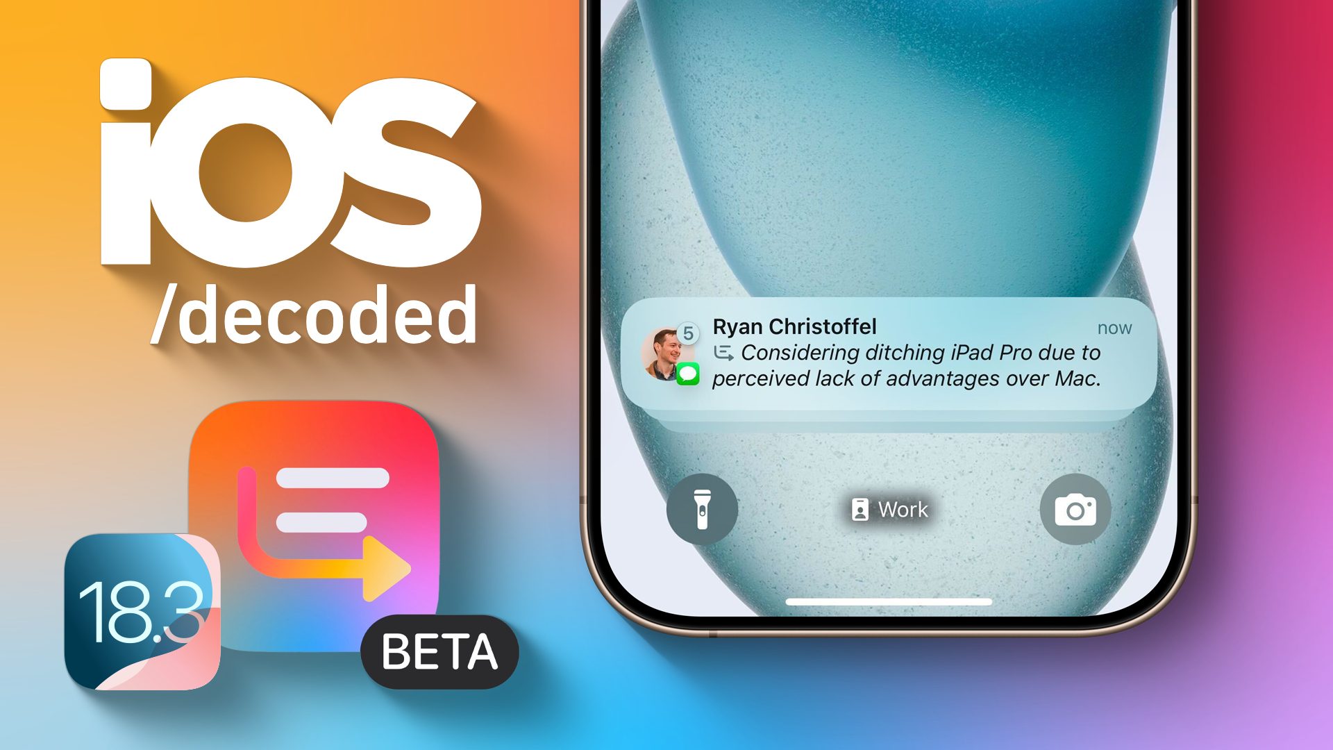 iOS: Обновления iOS 18.3 beta 3 – новая функция сводки уведомлений [Видео]