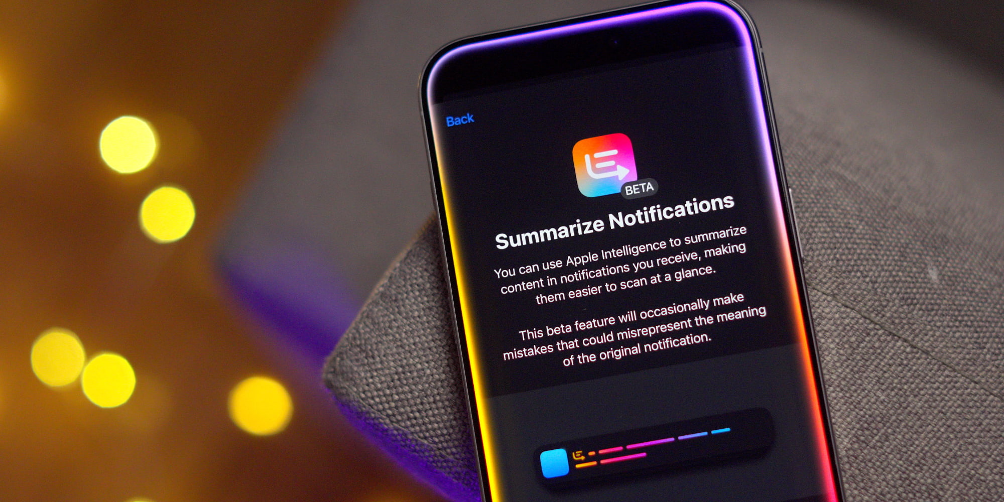 Resumen de notificaciones de iOS 18.3