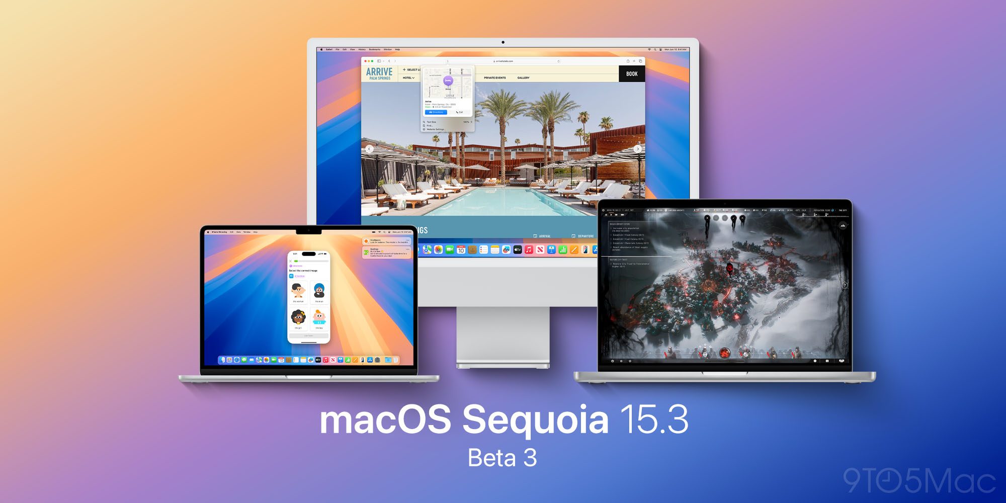 Apple выпускает бета-версии 3 для macOS Sequoia 15.3, visionOS 2.3